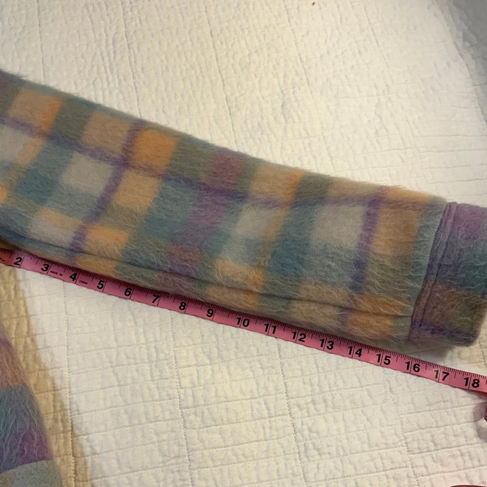 Other Saltwater LUXE Wool NWOT small Plaid Teddy Jacket $196 Size S / US 4 / IT 40 - 9 Thumbnail