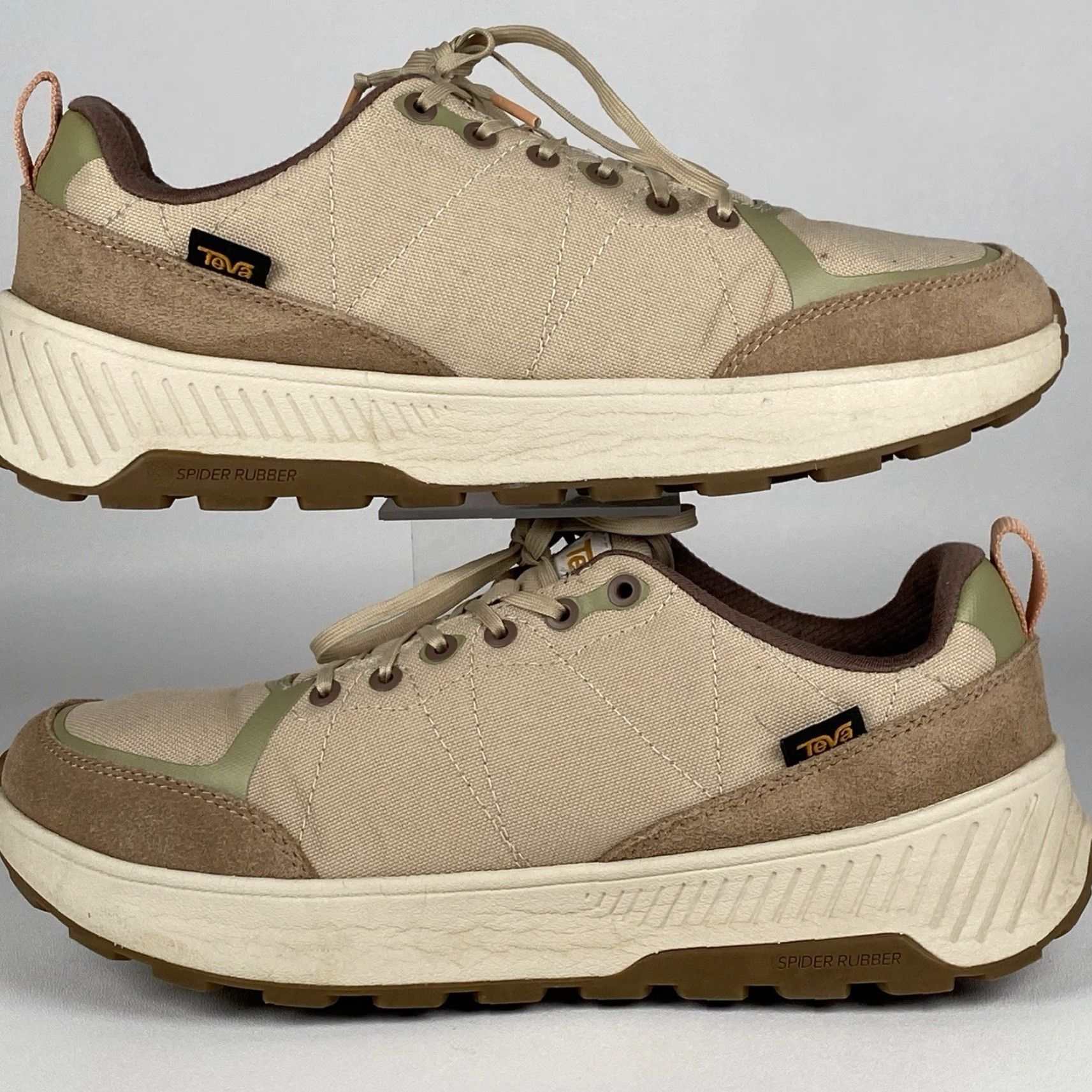 Teva Teva Ellwood Womens Sneakers Travel/Trail 9.5 Beige Athletic Slip Resistant Lightweight Comfort Walking Hiking Shoes Womens Size US 8 / IT 38 - 5 Thumbnail