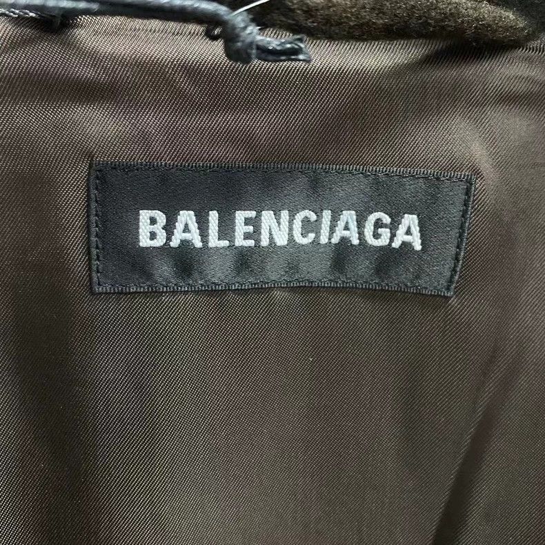 Balenciaga Balenciaga Brown coat with full printed logo Size US S / EU 44-46 / 1 - 4 Thumbnail