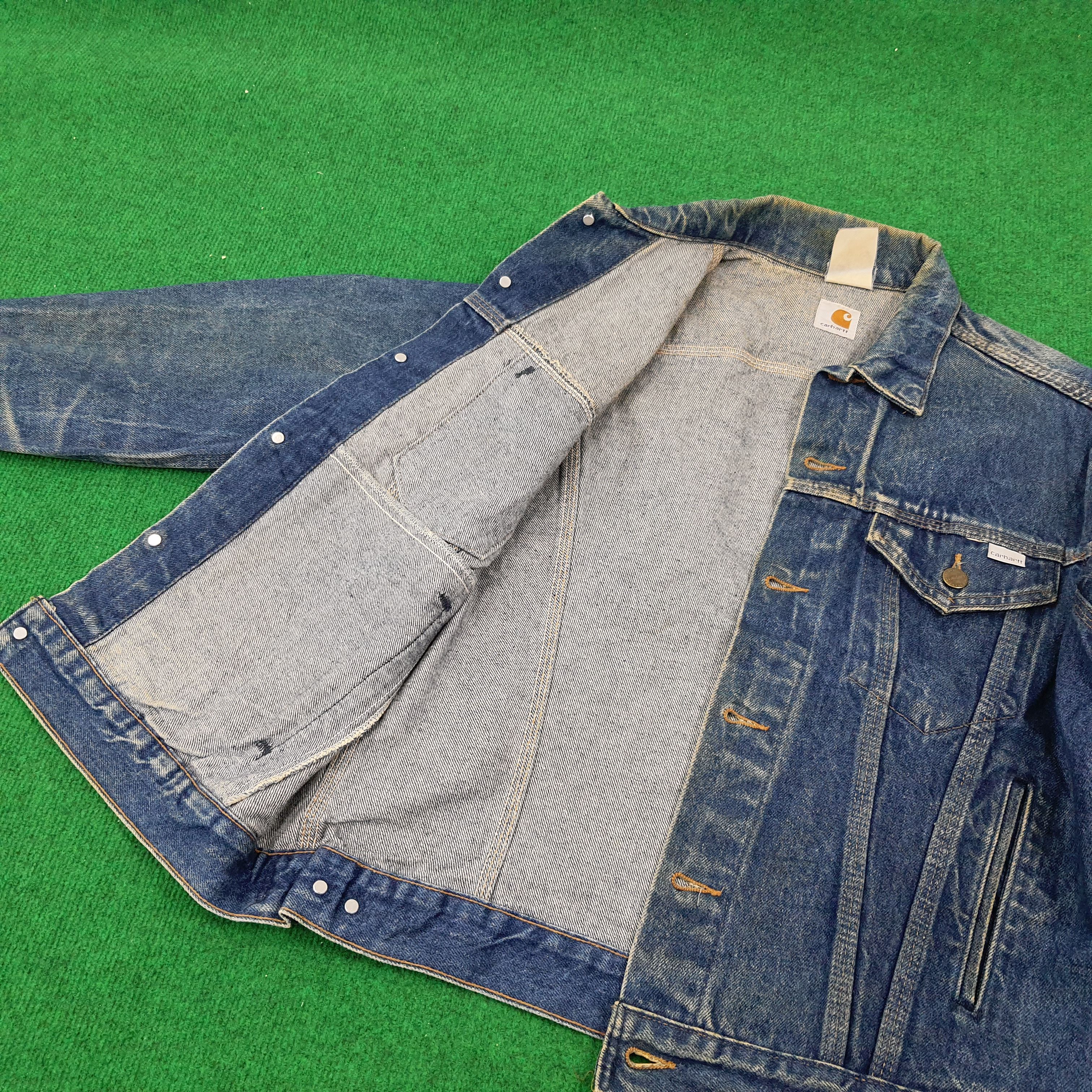 Carhartt × Vintage Vintage Carhartt Button Up Denim Jacket Size US M / EU 48-50 / 2 - 9 Thumbnail