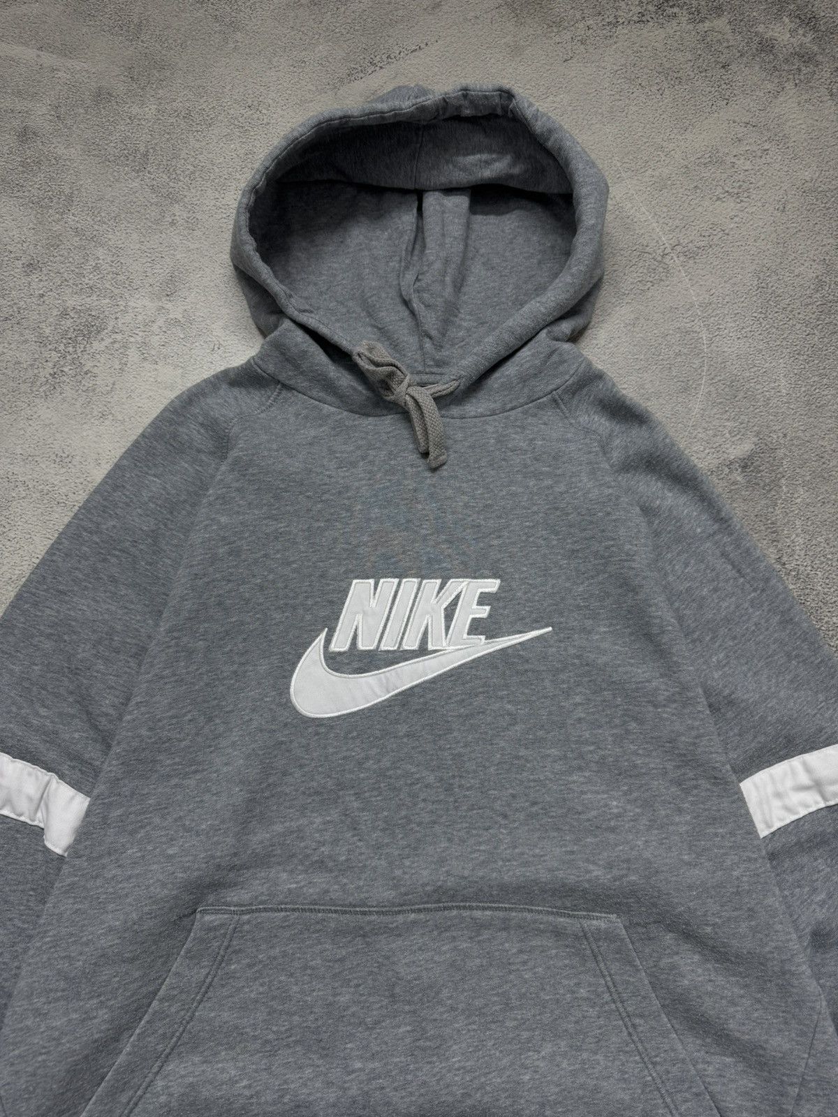 Nike Vintage Y2K Nike Big Swoosh Hoodie 00’s Size US XL / EU 56 / 4 - 3 Thumbnail