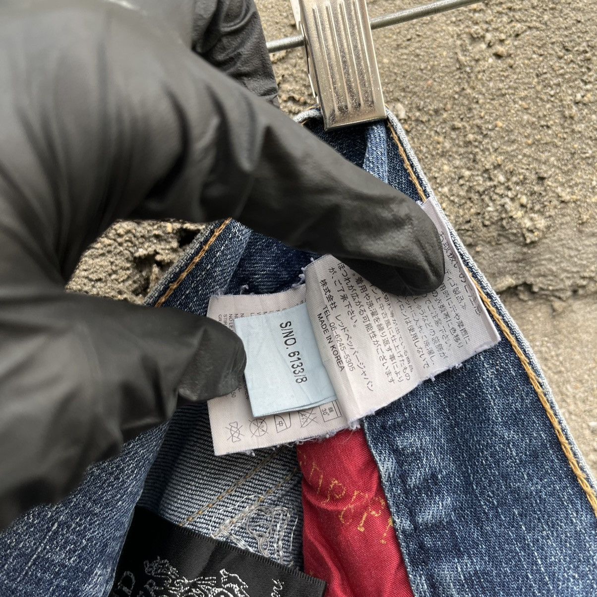 If Six Was Nine Red peppers distressed pants like a chrome hearts Size US 34 / EU 50 - 10 Thumbnail