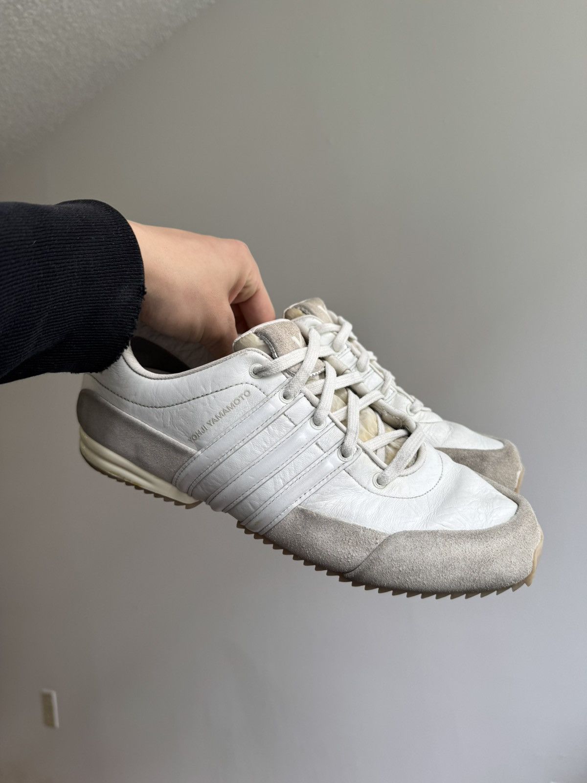 Y-3 White Sprint Sneakers Size US 8.5 / EU 41-42 - 8 Thumbnail