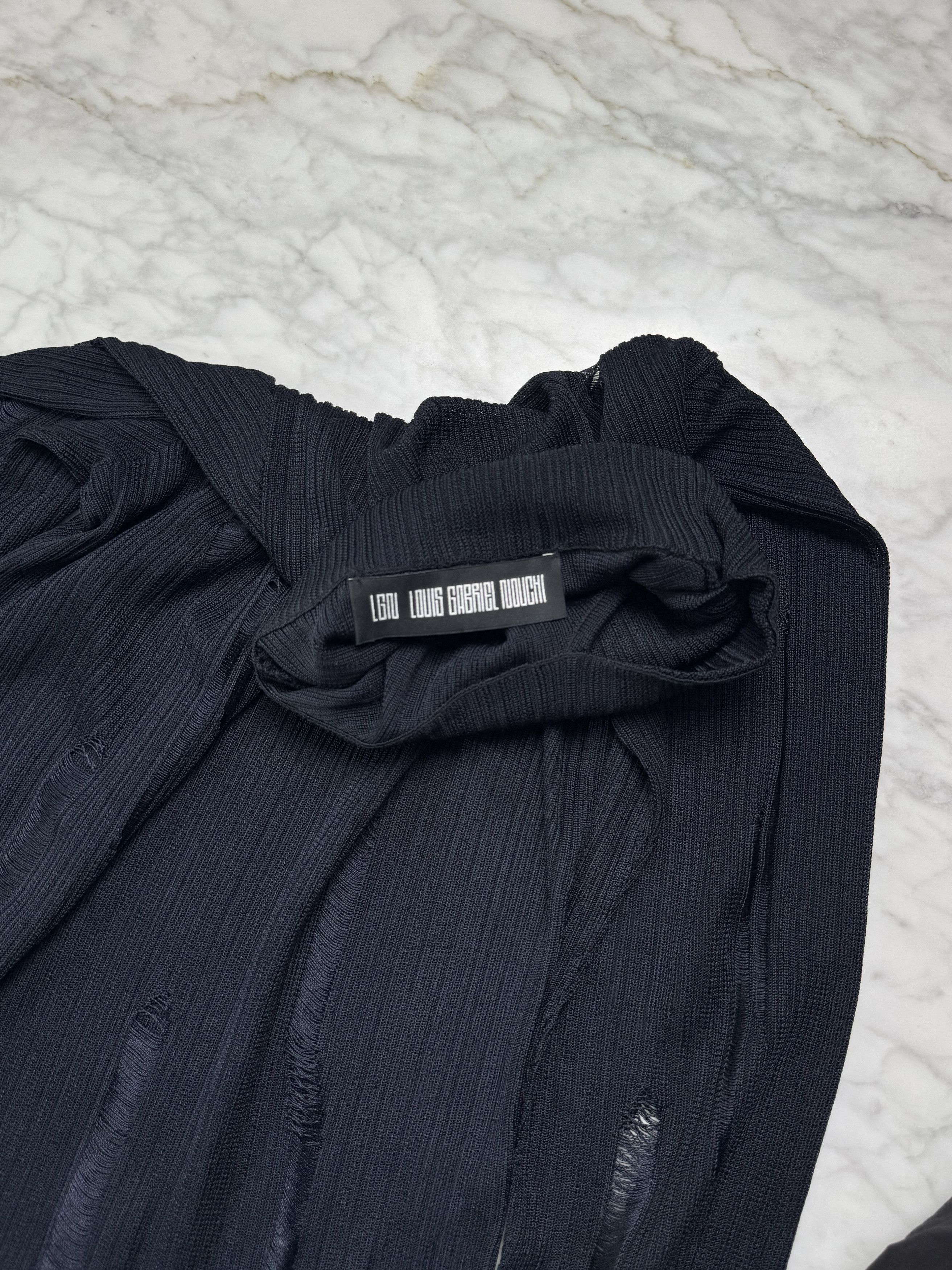 LGN LOUIS GABRIEL NOUCHI Navy Cutout Turtleneck Size US L / EU 52-54 / 3 - 10 Thumbnail