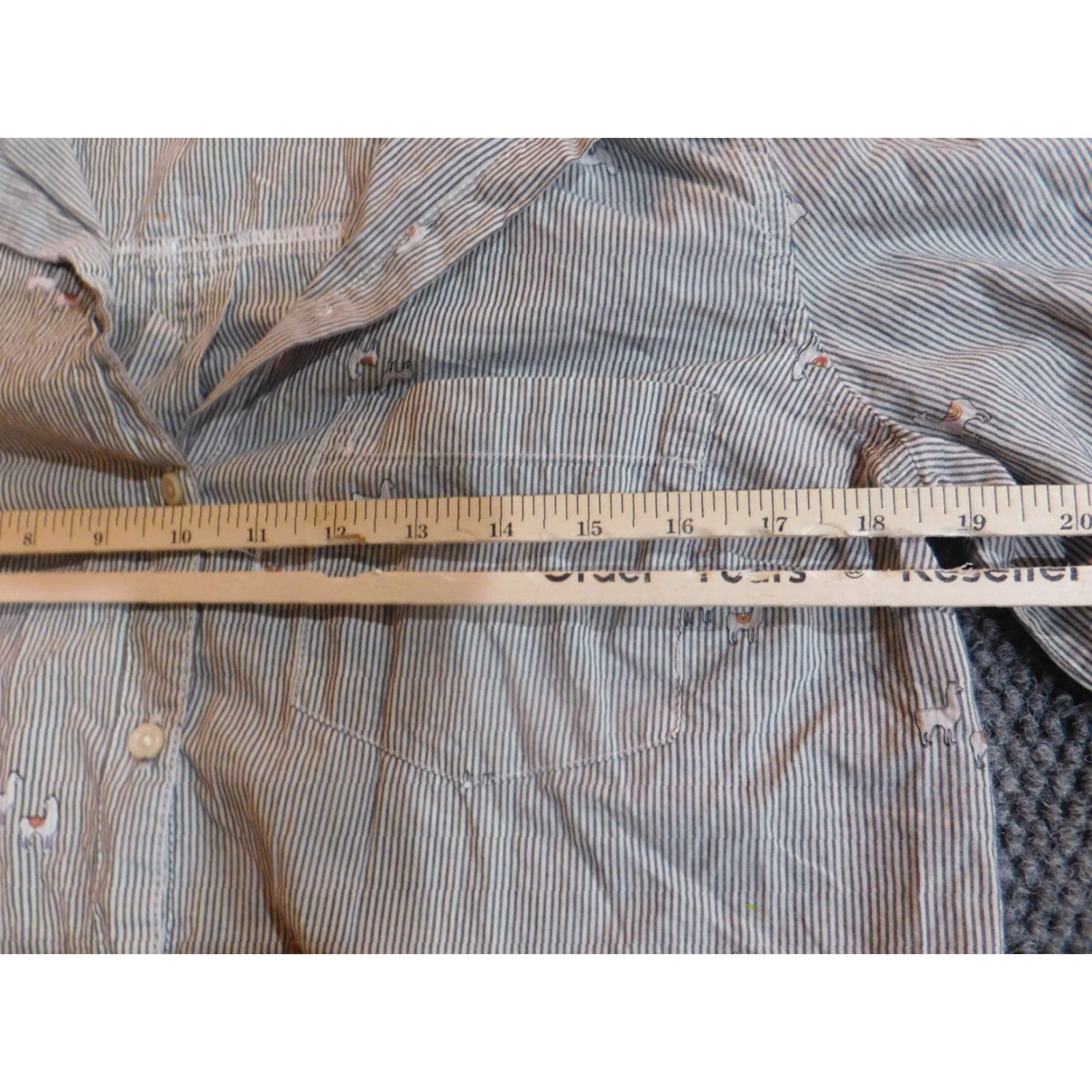 Old Navy Old Navy Womens Blouse Small Brown Gray striped round neck long sleeve button down Casual Regular Size S Polyester Stretch Size S / US 4 / IT 40 - 5 Thumbnail