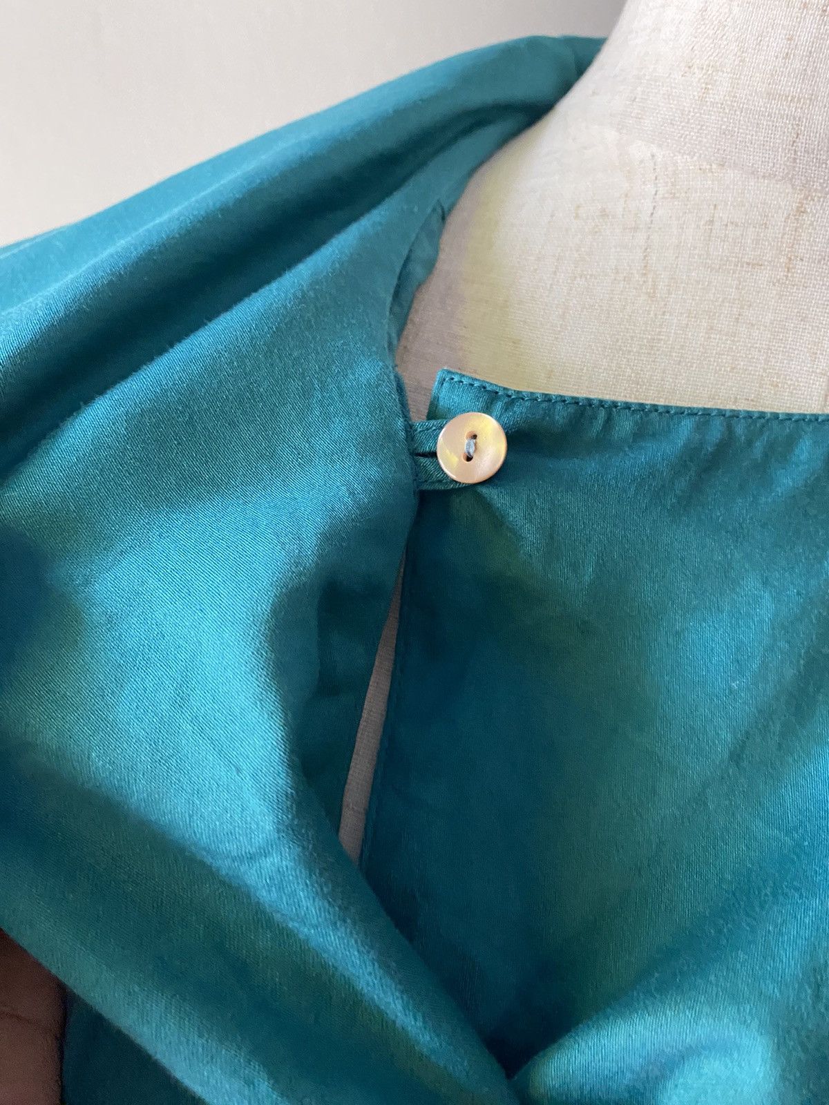 Kenzo KENZO Vintage turquoise green blouse Size M / US 6-8 / IT 42-44 - 11 Thumbnail