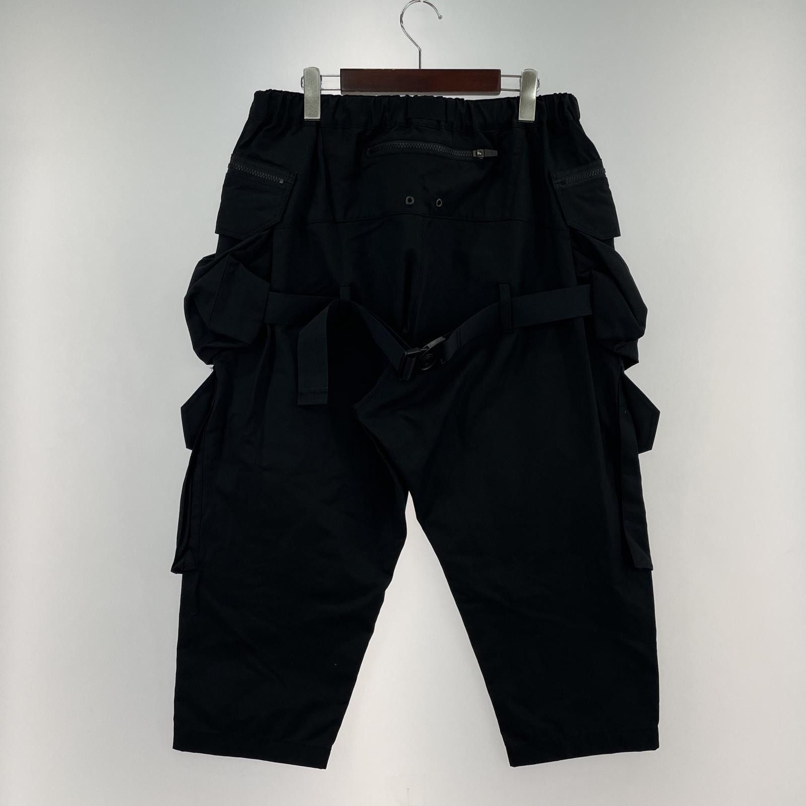 Junya Watanabe JUNYA WATANABE MAN Cropped Bondage Cargo Pants Black L Size US 31 - 3 Thumbnail