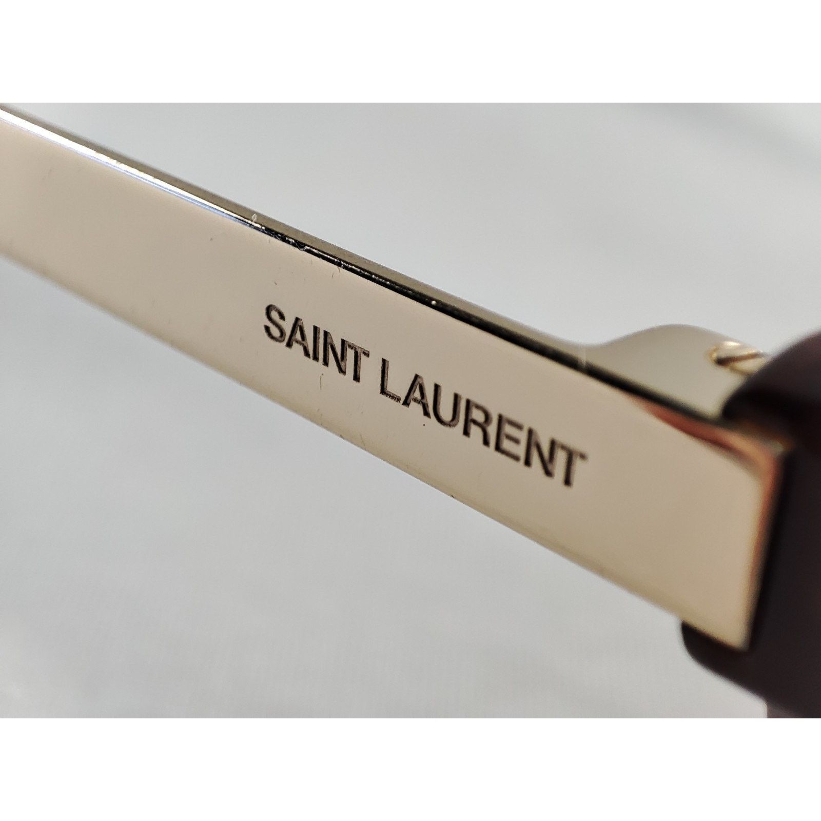 Saint Laurent Paris Saint Laurent SL 583 Havana Silver Eyeglasses Frames Italy Size ONE SIZE - 13 Thumbnail