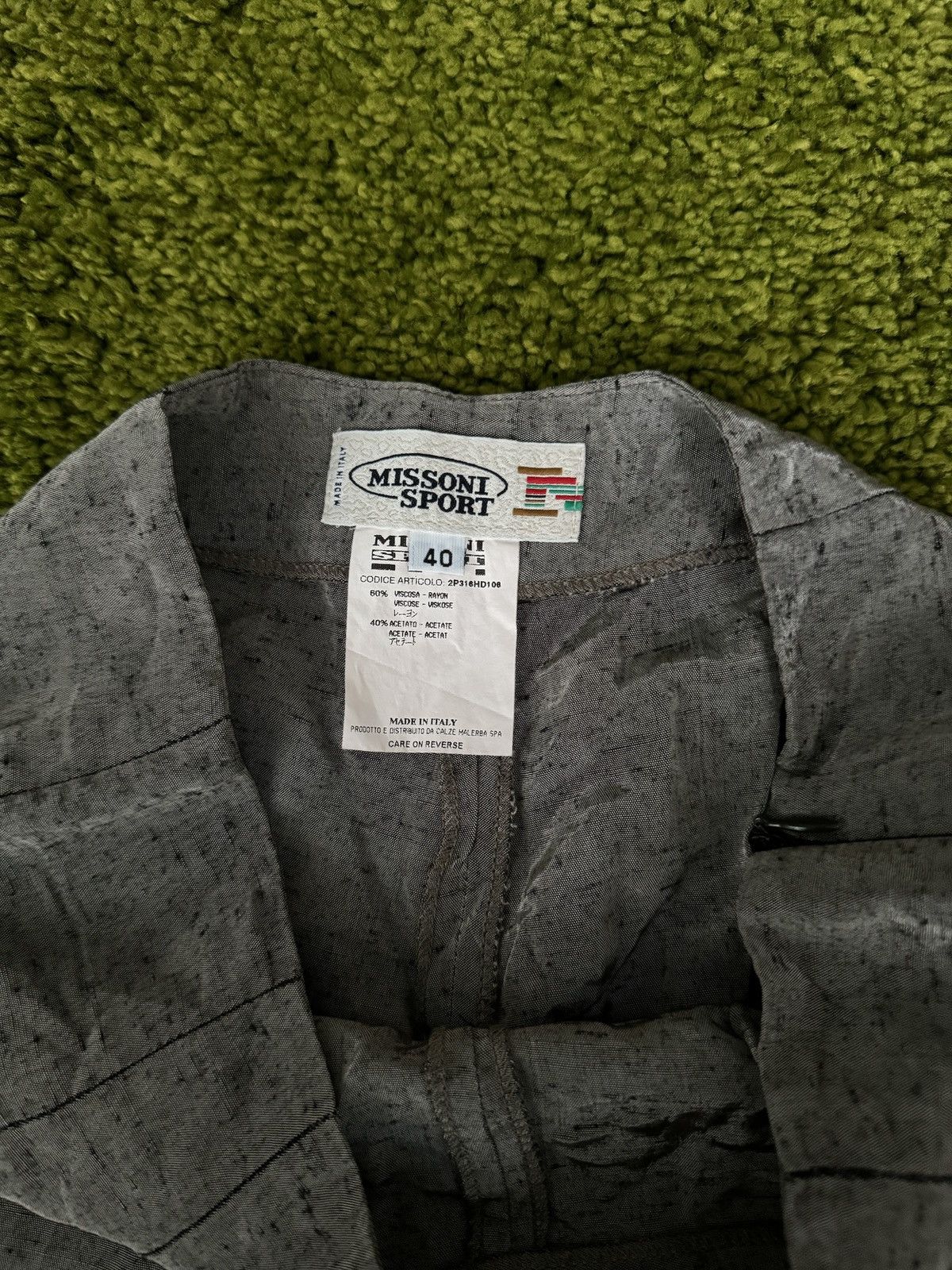 Missoni × Vintage Missoni Sport 90s vintage shining pants Size 27" / US 4 / IT 40 - 2 Thumbnail