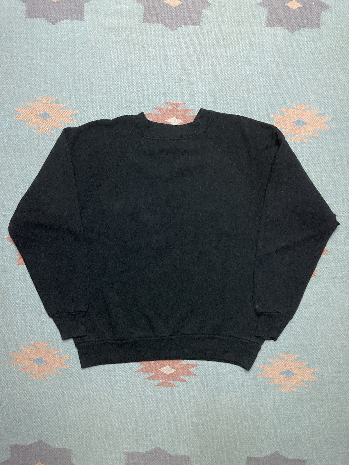 Tultex × Vintage 80s crewneck sweatshirt tultex blank black raglan USA large Size US L / EU 52-54 / 3 - 1 Thumbnail