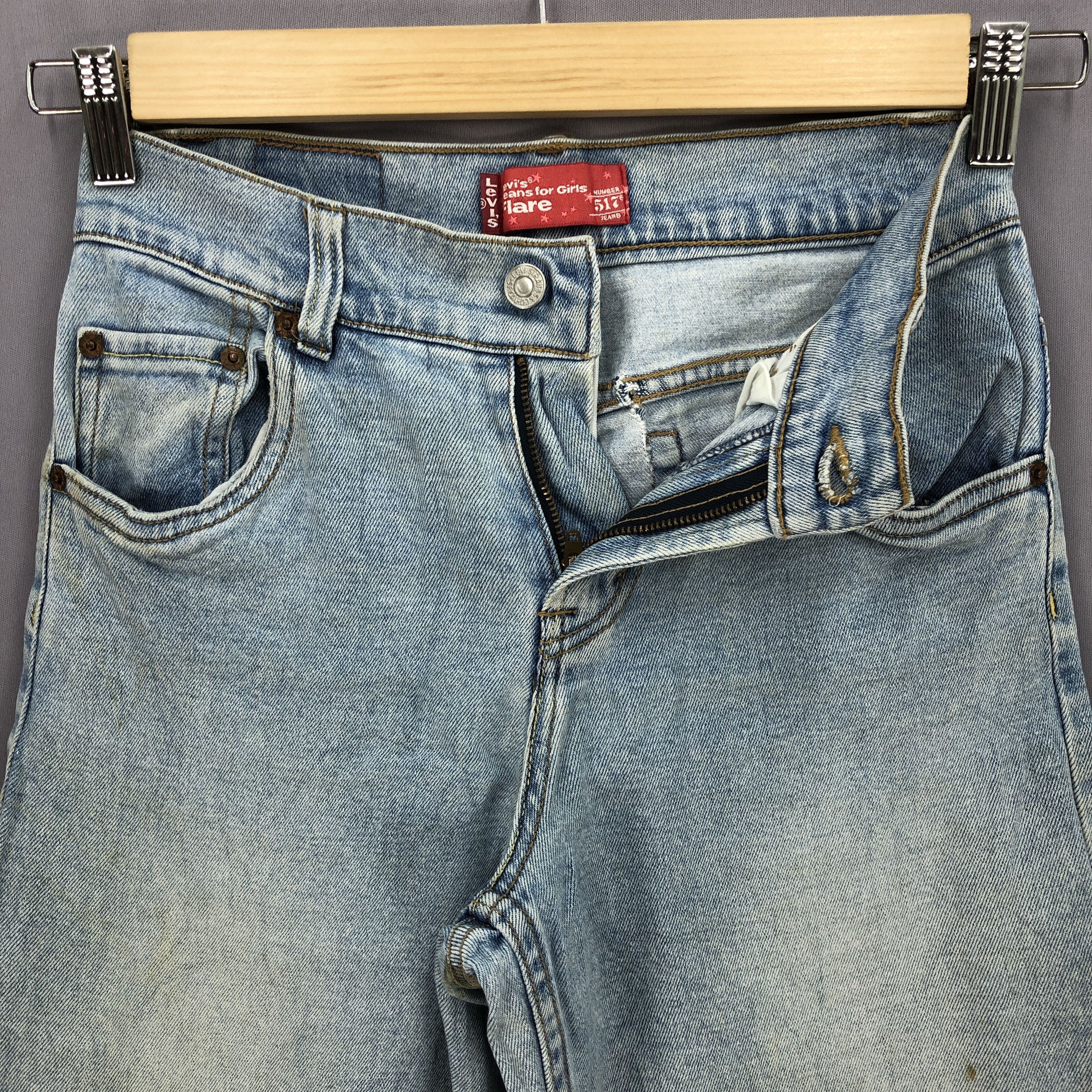 If Six Was Nine × Levi's × Vintage Vintage Levis 517 Wide Leg Jeans Levi's Flare Bootcut Denim Size 24" / US 00 / IT 34 - 7 Thumbnail