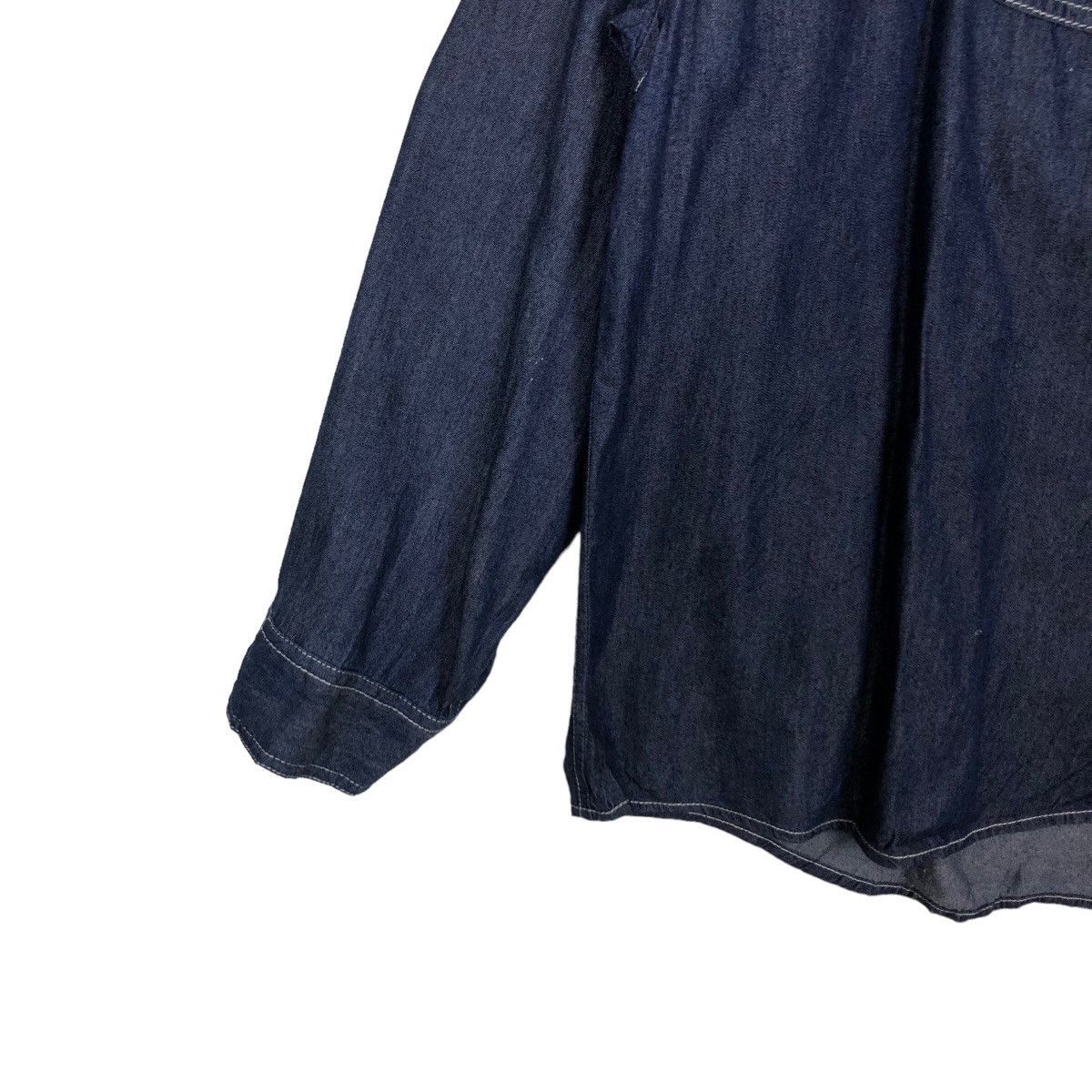 Japanese Brand VINTAGE DENIM SHIRT JACKET JAPAN INSPIRE ISSEY MIYAKE Size US L / EU 52-54 / 3 - 3 Thumbnail