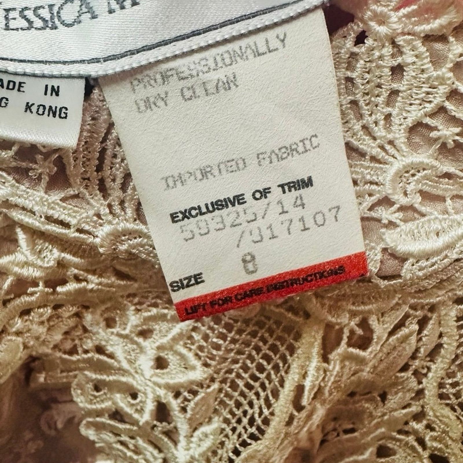 Jessica McClintock Vintage Jessica McClintock Victorian Lace Gown –Size 8 Size M / US 6-8 / IT 42-44 - 11 Thumbnail