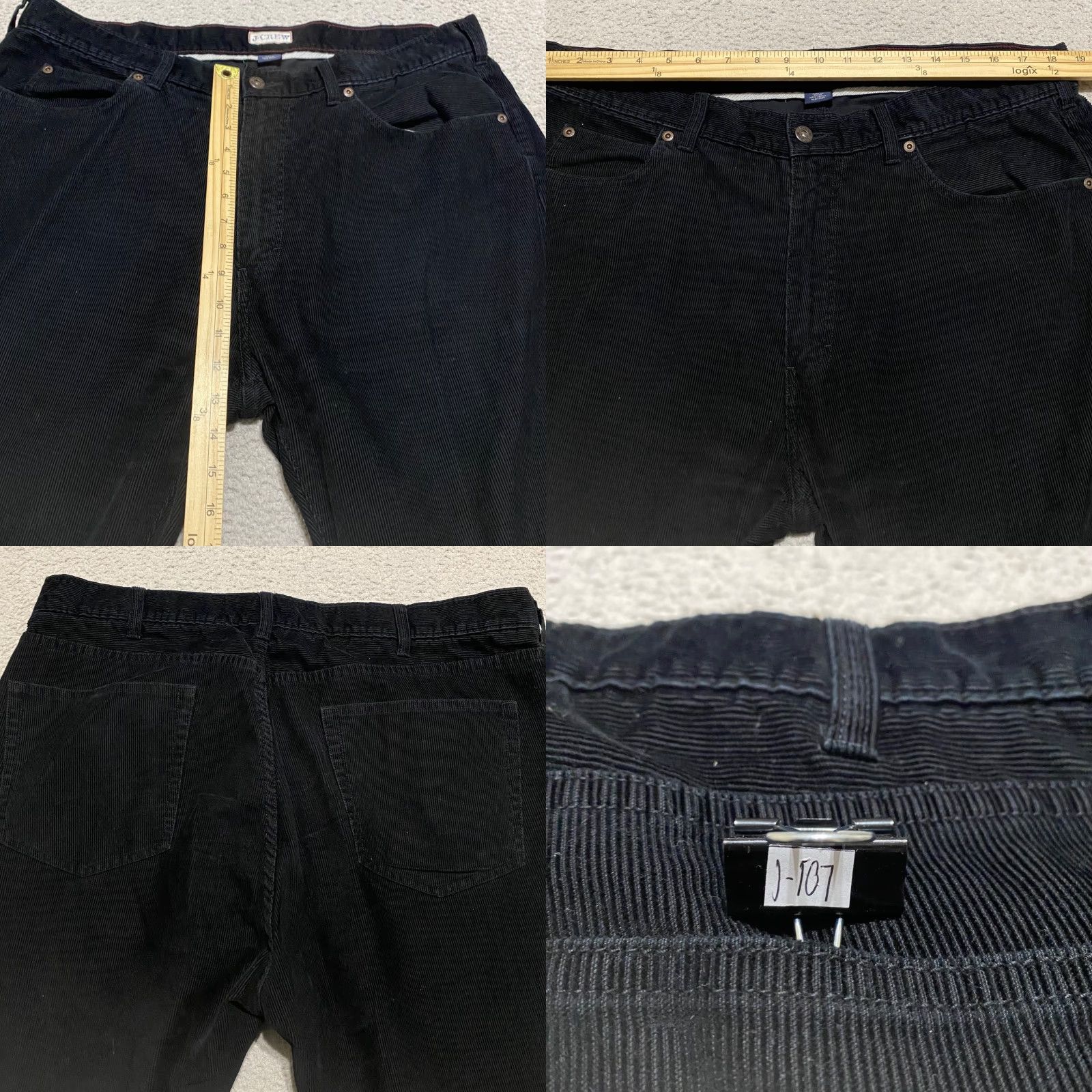 J.Crew J. Crew Jeans Main Selling Point Corduroy 5-Pocket Design Black Dark Wash Mid Rise 38x31 Regular Mens Jeans Size US 36 / EU 52 - 8 Thumbnail