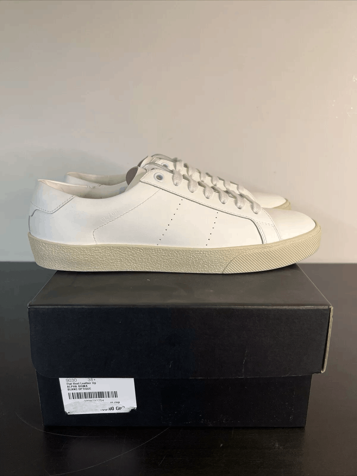 Yves Saint Laurent Saint Laurent Court Classic SL/06 Sneakers - Leather - White Size US 6 / IT 36 - 1 Thumbnail