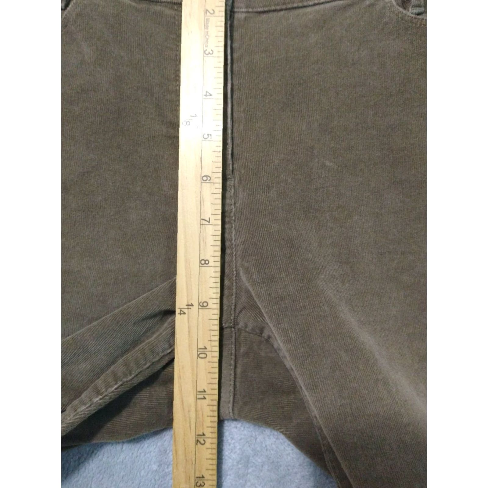 J. Jill J. Jill Pants Womens 8 Slim Straight Leg Corduroy Brown Mid Rise Stretch Size 30" / US 8 / IT 44 - 4 Thumbnail