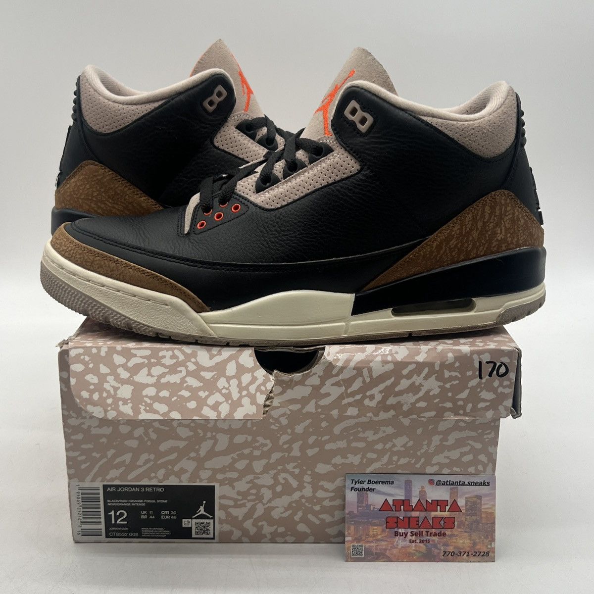 Jordan Brand Air Jordan 3 desert elephant Size US 12 / EU 45 - 1 Thumbnail