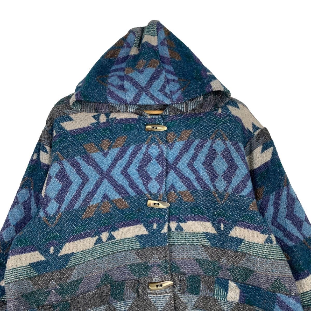 Vintage RAMPAGE Native Navajo Toggle Button Hoodie Jacket #1039-C47 Size US M / EU 48-50 / 2 - 2 Thumbnail