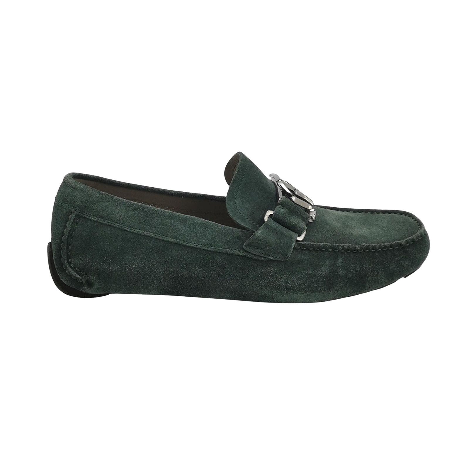 Salvatore Ferragamo Salvatore Ferragamo Suede Gancini Loafers 41.5 Size US 8 / EU 41 - 1 Thumbnail