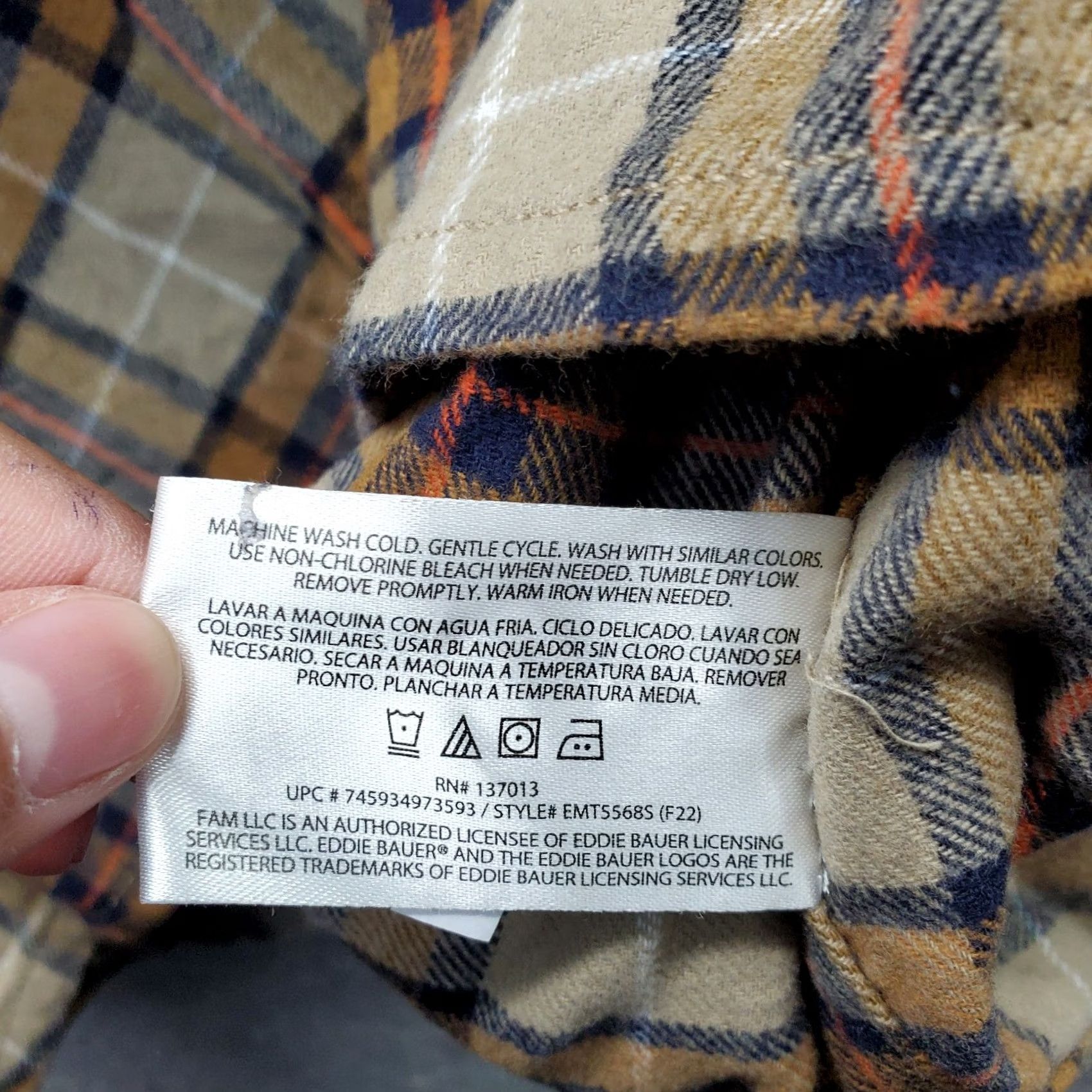 Eddie Bauer Eddie Bauer Bristol Flannel Shirt Mens XXL Multicolor Plaid Relaxed Open Fit EMT5568S Size US XXL / EU 58 / 5 - 7 Thumbnail