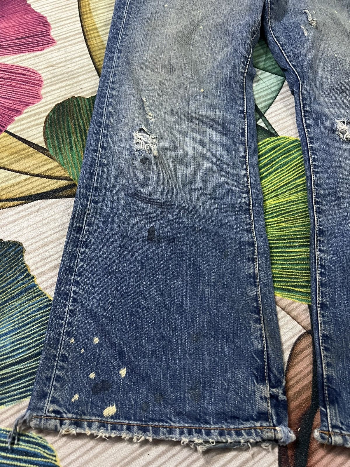 Abercrombie & Fitch 💥FLARE💥VTG ABERCROMBIE & FITCH FLARE RIPPED JEANS VERY RARE Size US 32 / EU 48 - 6 Thumbnail