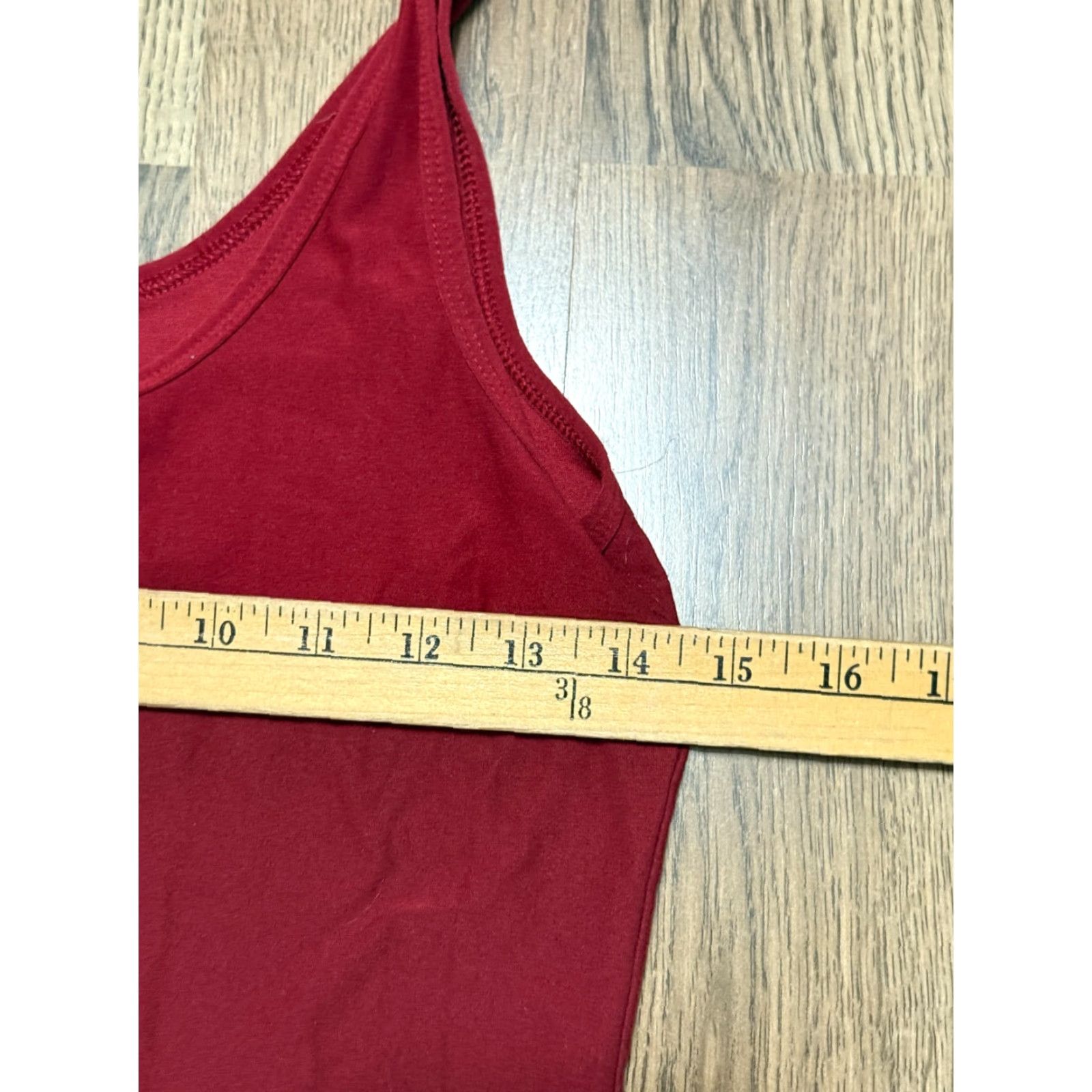 Vintage No Boundaries Tank Top Juniors Women's Large Red Sleeveless Tank Shirt, Casual, Basic, Modern, 90s? Size L / US 10 / IT 46 - 4 Thumbnail