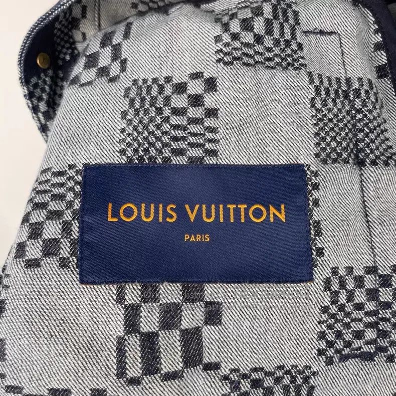 Louis Vuitton Louis Vuitton Black Checkerboard Denim Jacket Size US M / EU 48-50 / 2 - 5 Thumbnail
