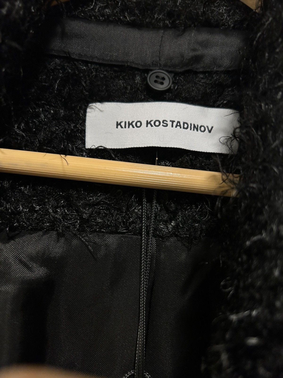 Kiko Kostadinov Kiko Kostadinov F/W 19 Goff Zip Darted Jacket Furry Black Size US S / EU 44-46 / 1 - 8 Thumbnail