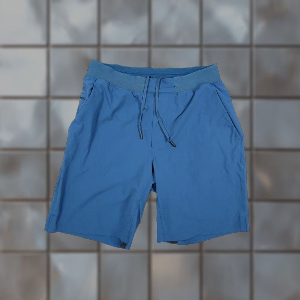 Lululemon Lululemon Shorts Mens Medium Blue Athletic Drawstring Waist Linerless Sport Size US 31 - 1 Thumbnail