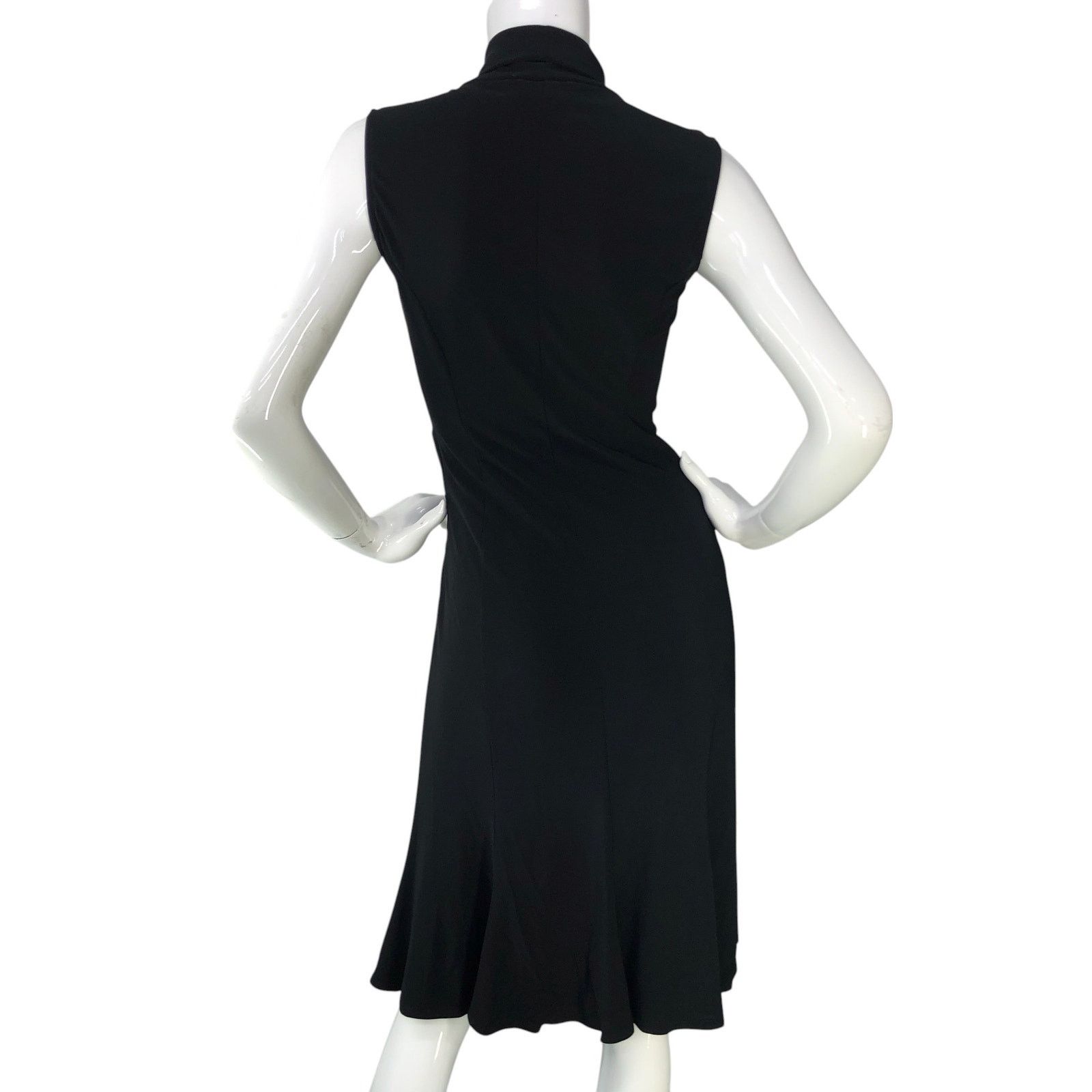 Joseph Ribkoff Joseph Ribkoff Sz 6 Dress Tricot Twist Front Jersey Stretch Size M / US 6-8 / IT 42-44 - 7 Thumbnail
