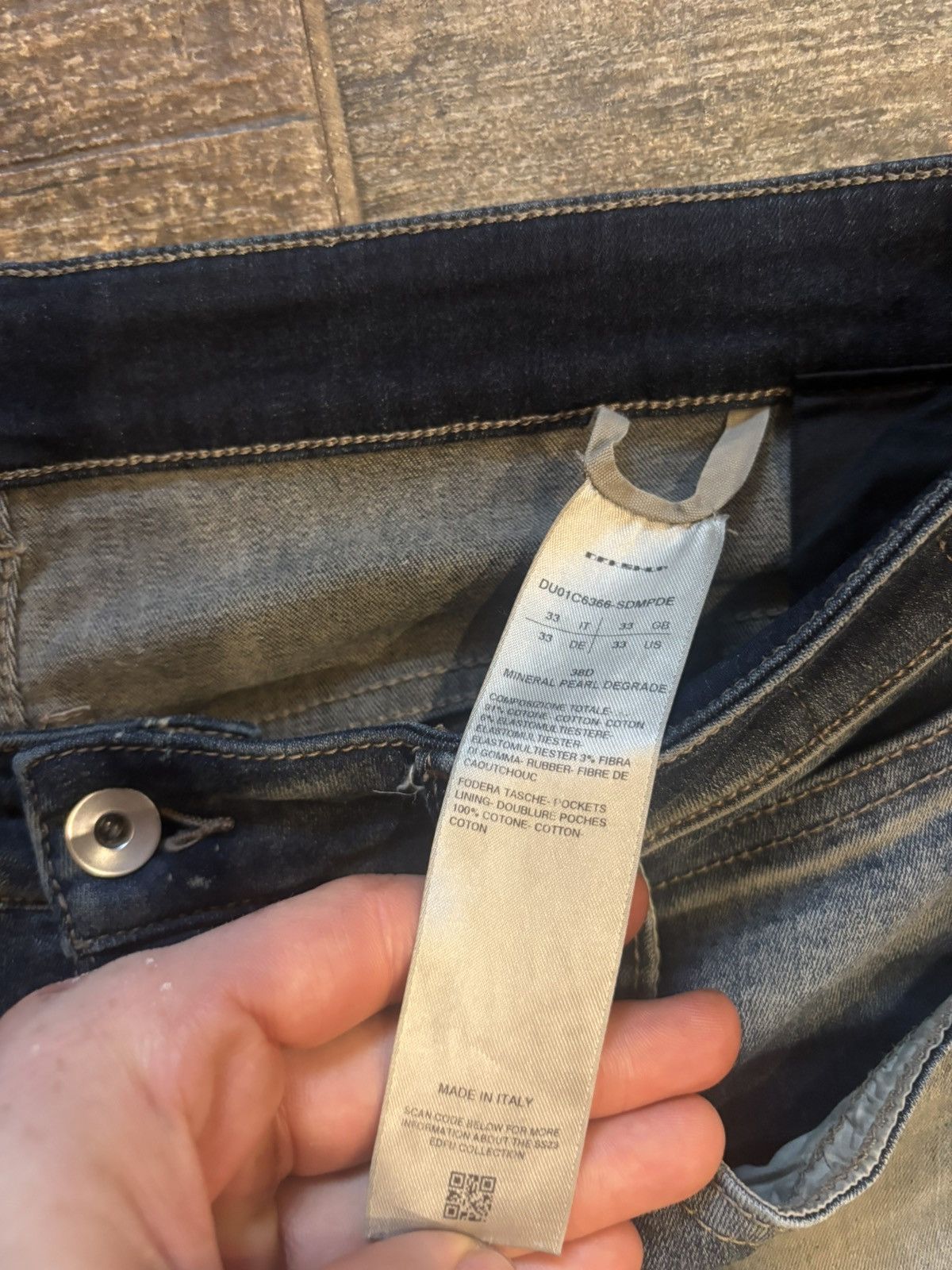 Rick Owens Drkshdw Fade Wash Detroit Cut Denim Size US 33 - 3 Thumbnail