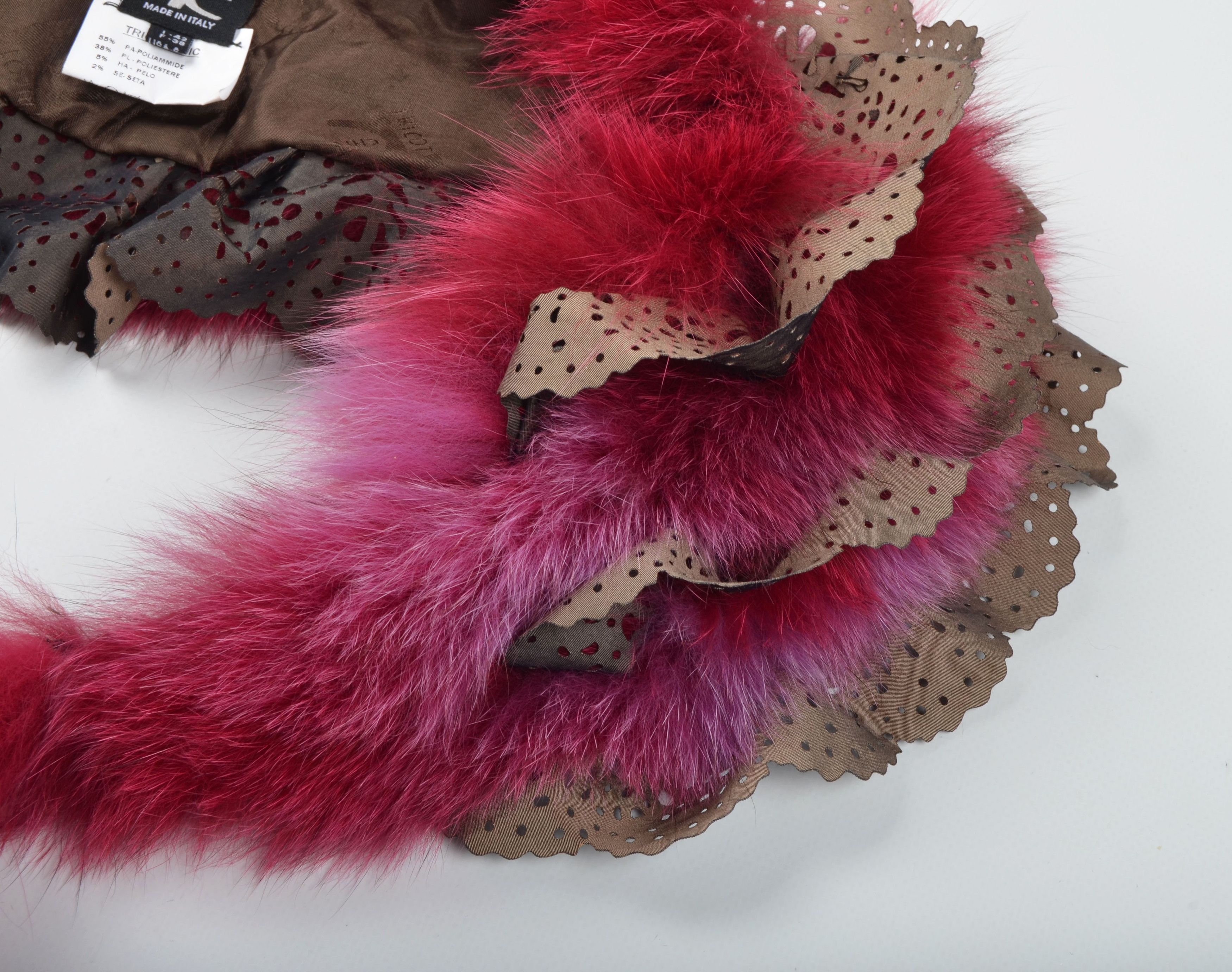 Vintage Tricot Chic Y2K Gothic Lolita Faux Fur Ruffle Collar Scarf Size ONE SIZE - 6 Thumbnail