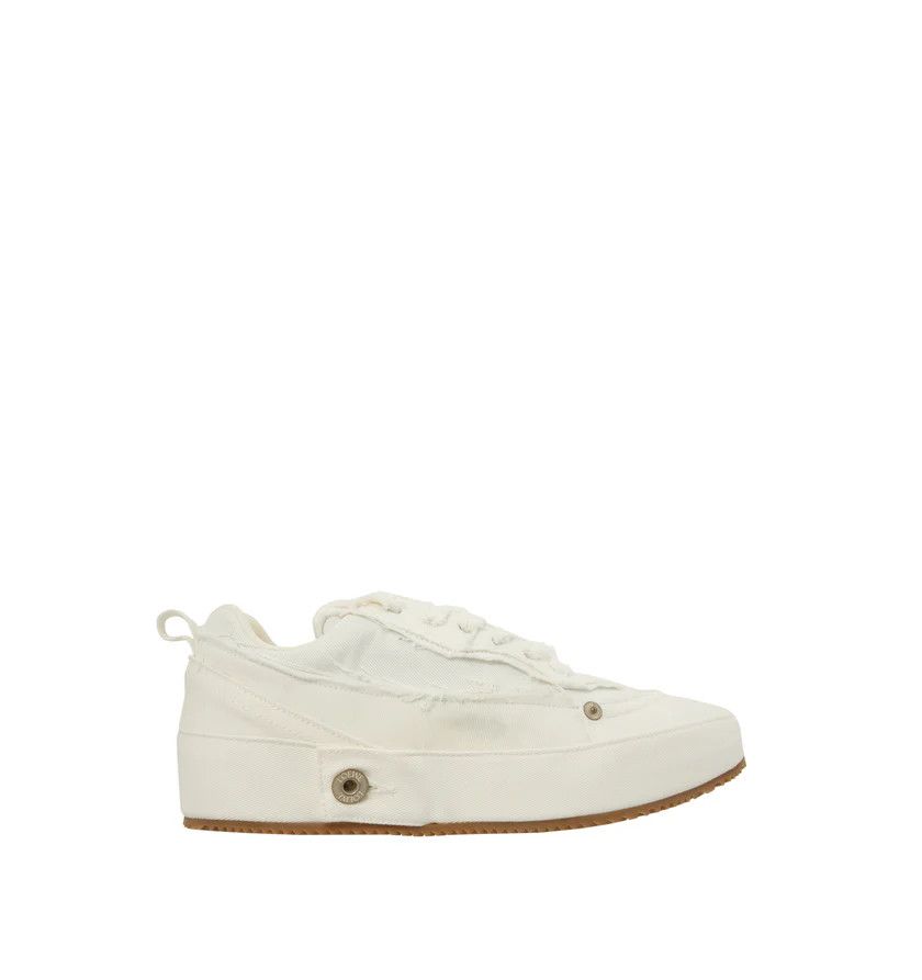 Loewe o1h1sh11224 Deconstructed Denim Sneaker in White Size US 7 / EU 40 - 1 Thumbnail