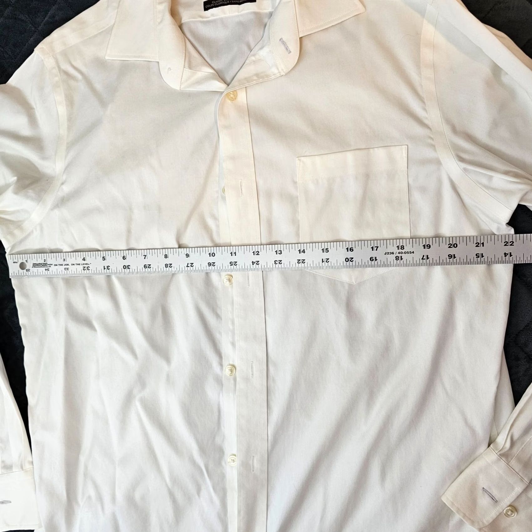 Vintage Black Brown 1826 Dress Shirt Long Sleeve Button Collared 16 34 Pocket 80s 2-Ply Cotton Solid Brown Mens Shirt Size 42R - 7 Thumbnail