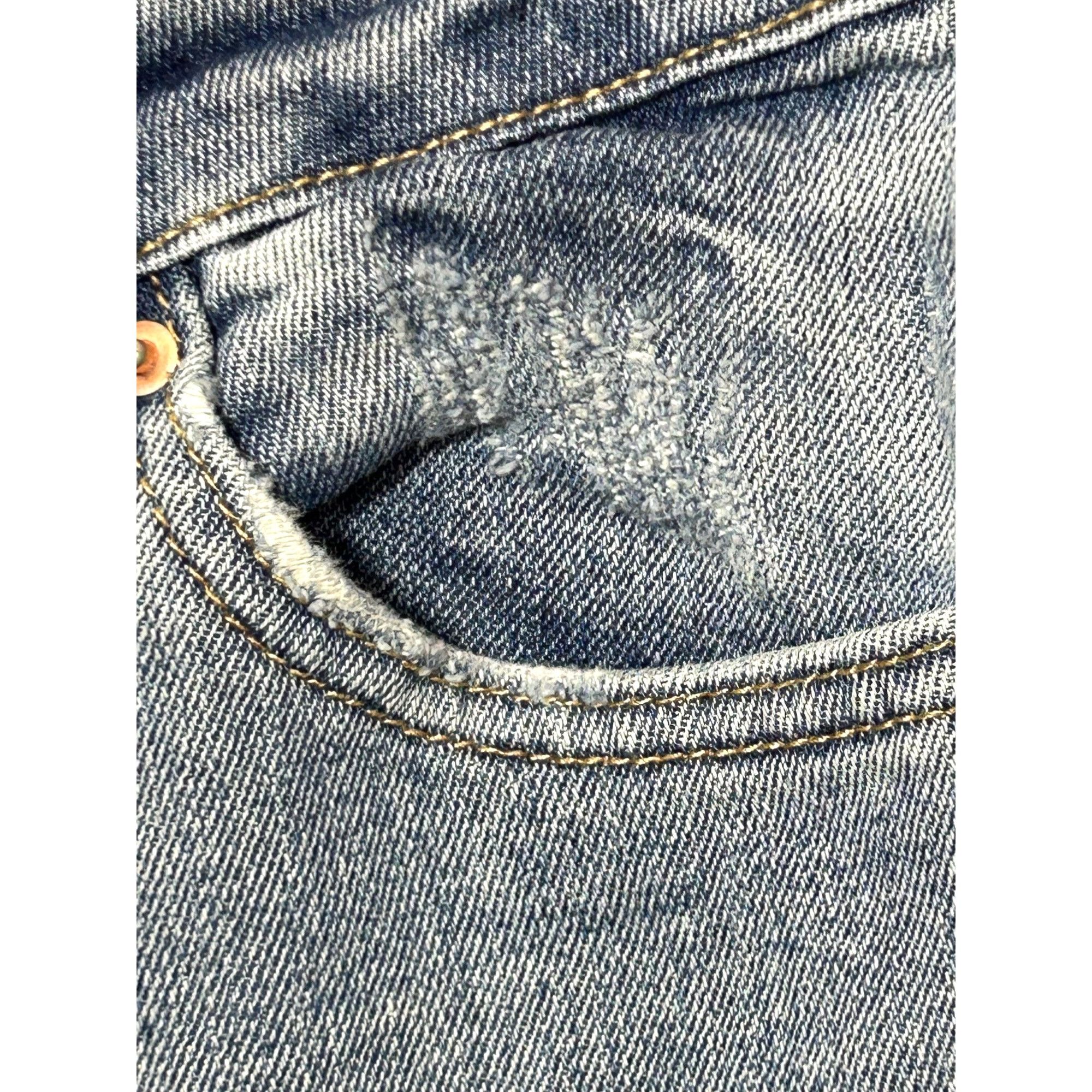 Other Wild Fable Women’s Jeans 0 Blue High Rise Distressed Tapered Size 25" / US 0 / IT 36 - 6 Thumbnail