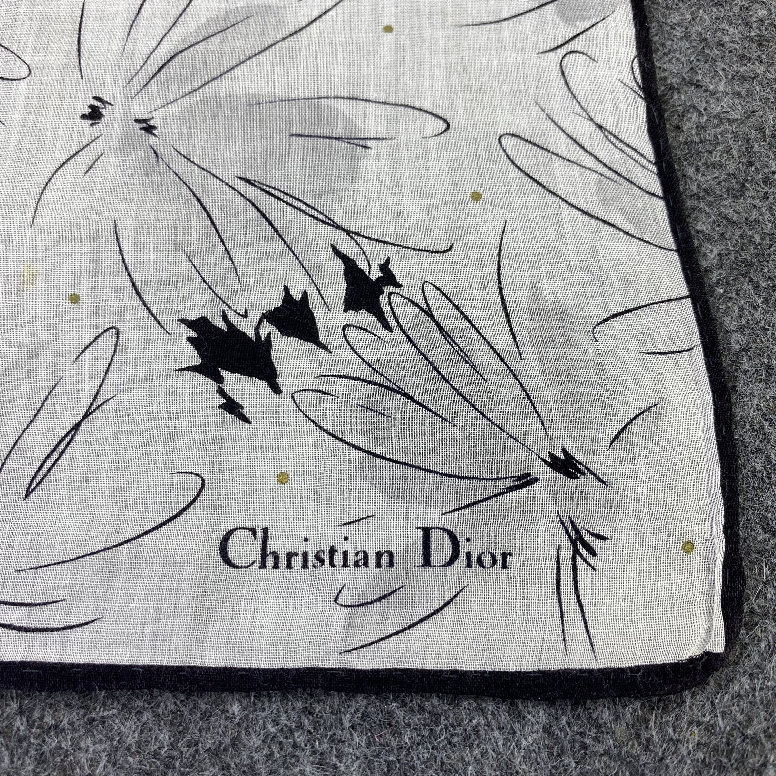 Designer Christian Dior Handkerchief / Bandana / Neckerchief-B742 Size ONE SIZE - 5 Thumbnail