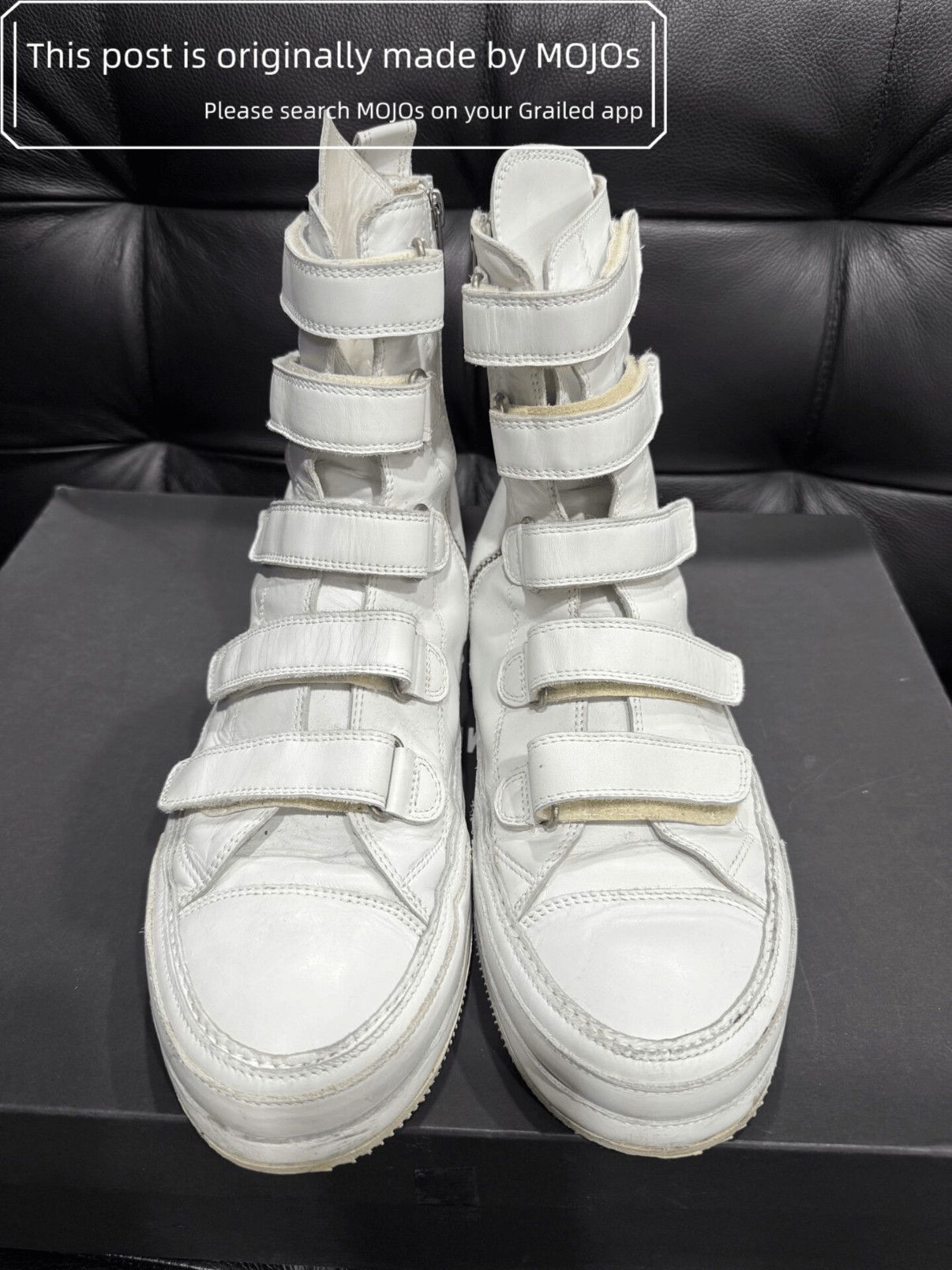 Sz 43 Ann Demeulemeester Stripe Hi-top Mojos47201826