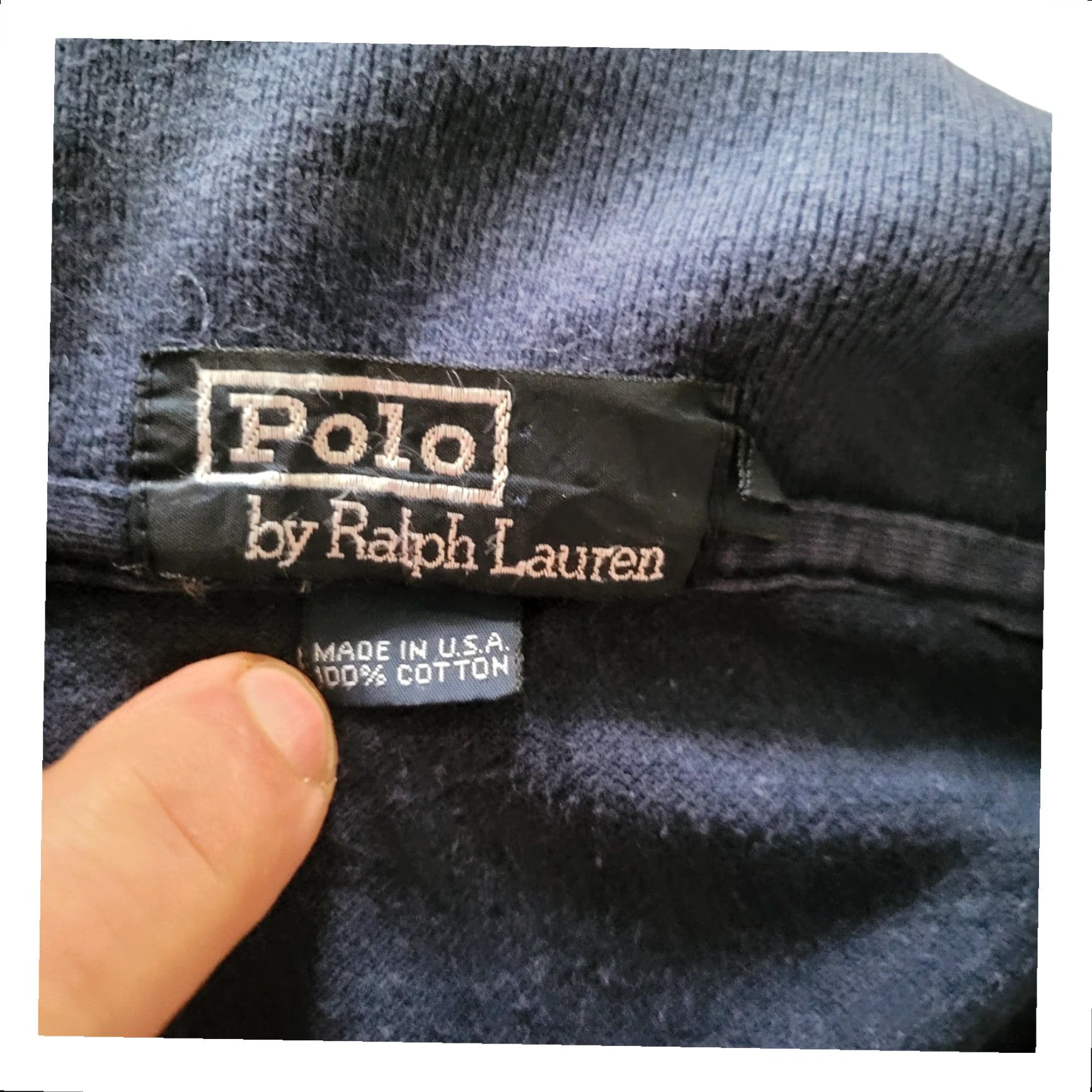 Polo Ralph Lauren Polo Ralph Lauren Men's XL Navy Blue Polo Shirt 100% Cotton Made in USA Size US XL / EU 56 / 4 - 4 Thumbnail