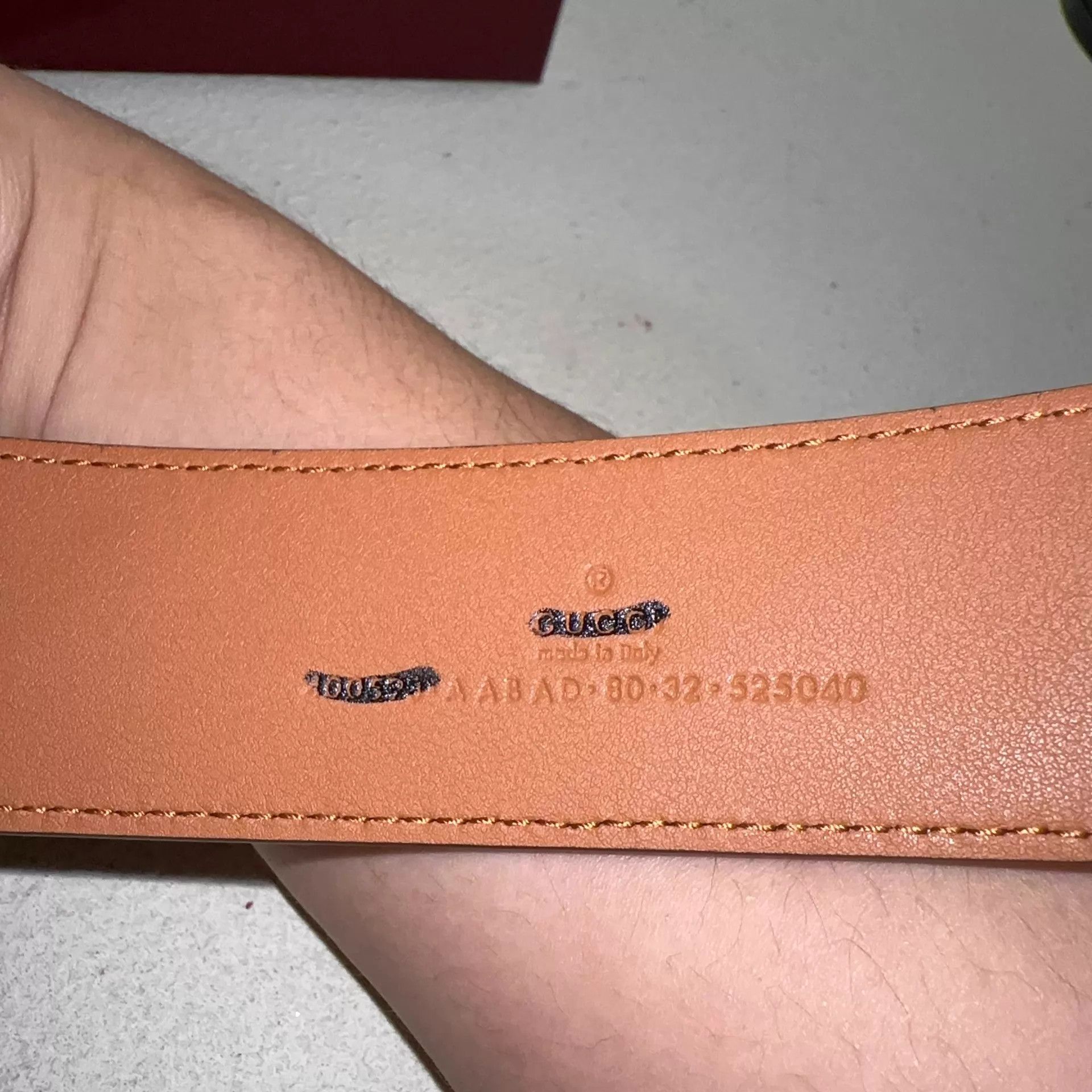 Gucci GUCCI GG Color Blocked 4cm Belt Size ONE SIZE - 5 Thumbnail