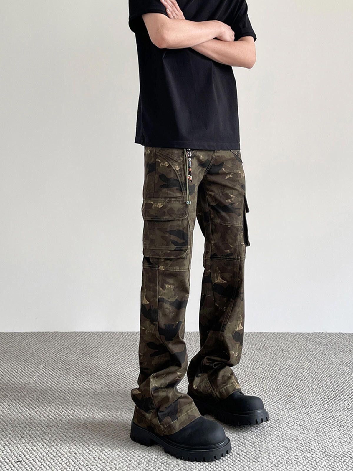 Other Camouflage Cargo Flare Pants Size US 28 / EU 44 - 5 Thumbnail