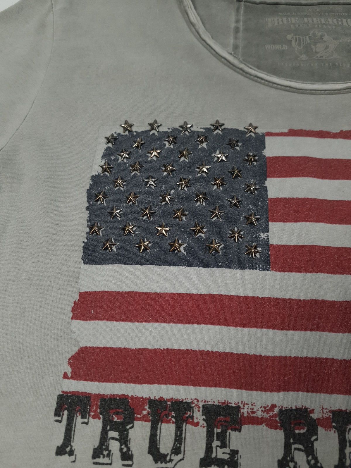 True Religion × Vintage Y2K HYPE AMERICAN FLAG TRUE RELIGION VINTAGE TEE Size US M / EU 48-50 / 2 - 4 Thumbnail