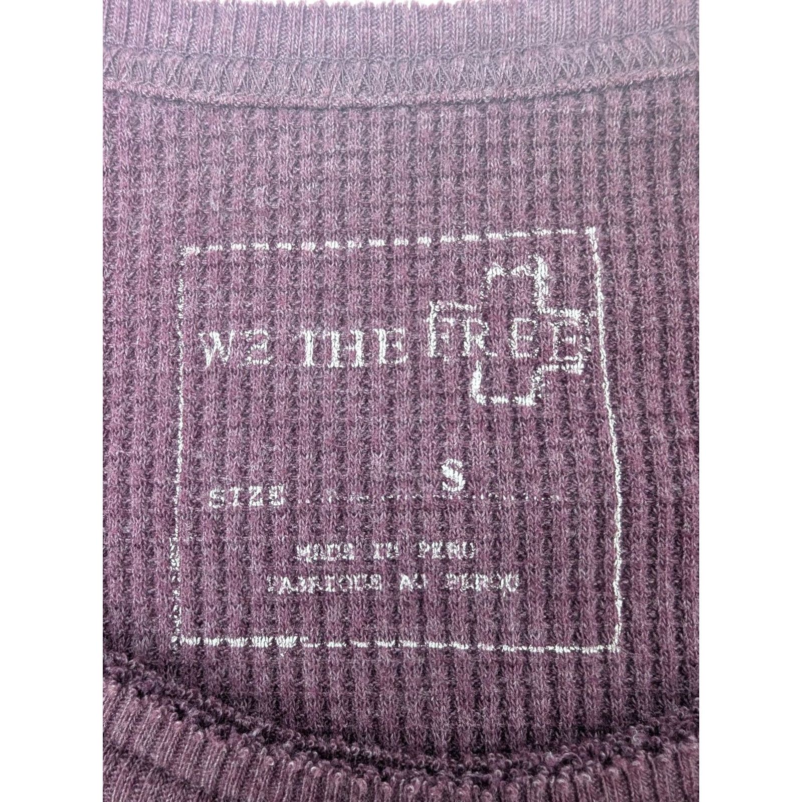 Vintage We The Free We The Free Burgundy Purple Waffle Knit Thermal Swing Top Sz S Boho Shirt Adult S Burgundy Purple Knit Waffle Swing Top Bohemian Womens Size S / US 4 / IT 40 - 7 Thumbnail