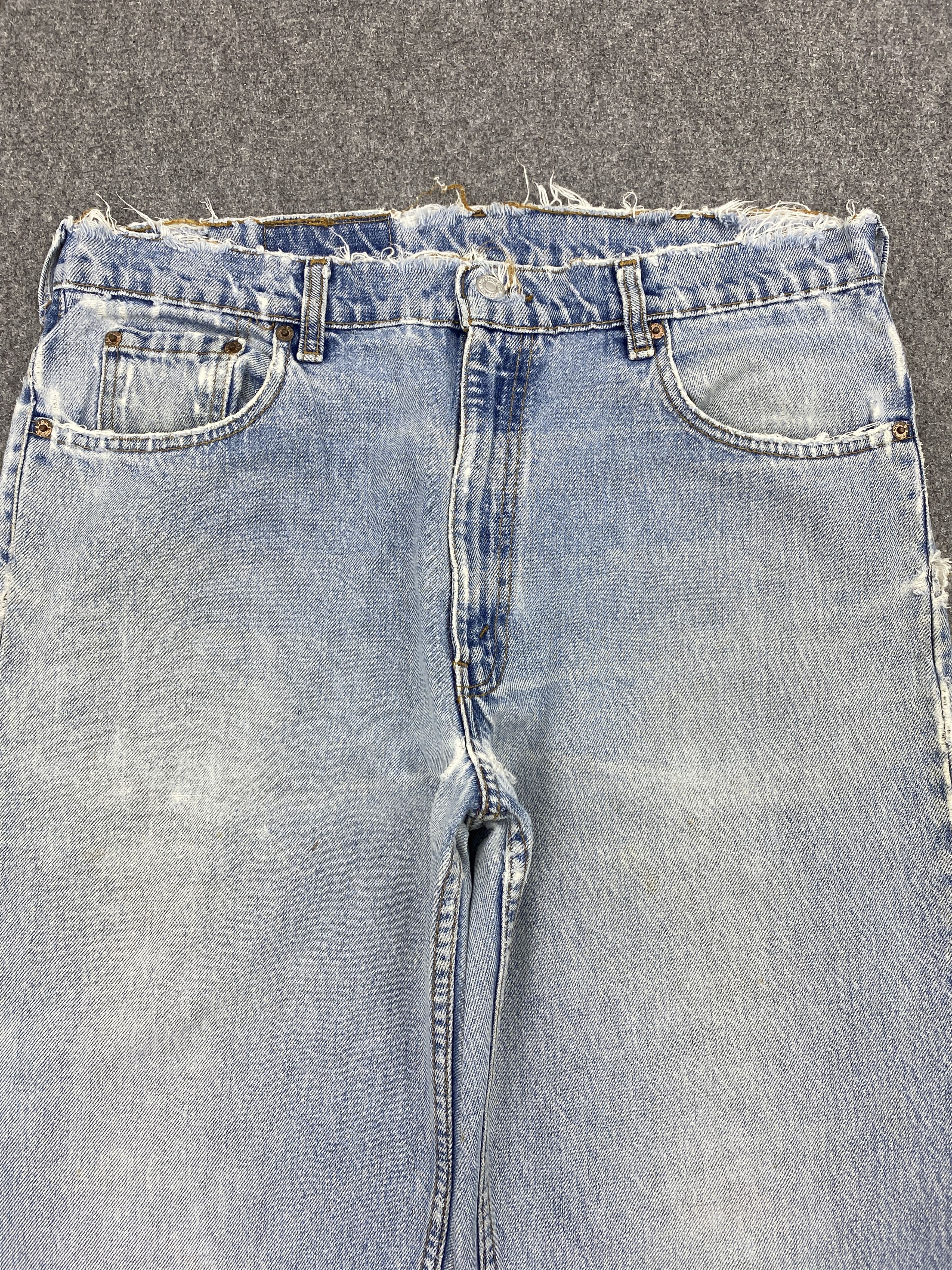 Levi's × Vintage Vintage 90s Levis 550 Light Washed Jeans Size US 34 / EU 50 - 2 Thumbnail