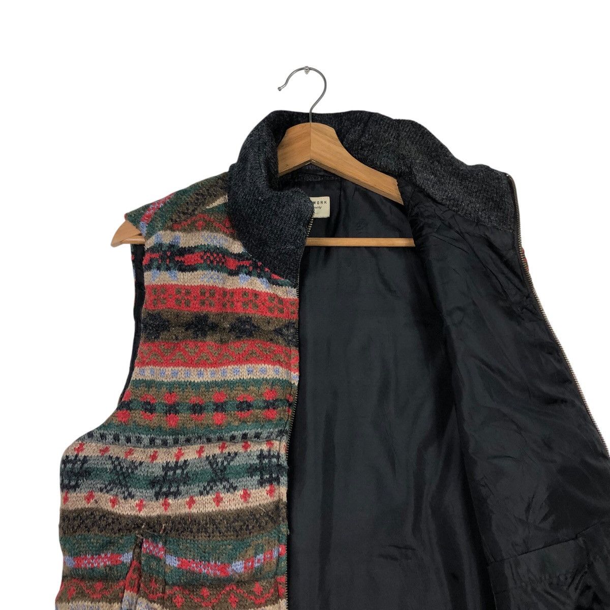 Issey Miyake 📌Vintage Mohair Design Wool Vest Jacket Global Work Rare Size US M / EU 48-50 / 2 - 13 Thumbnail