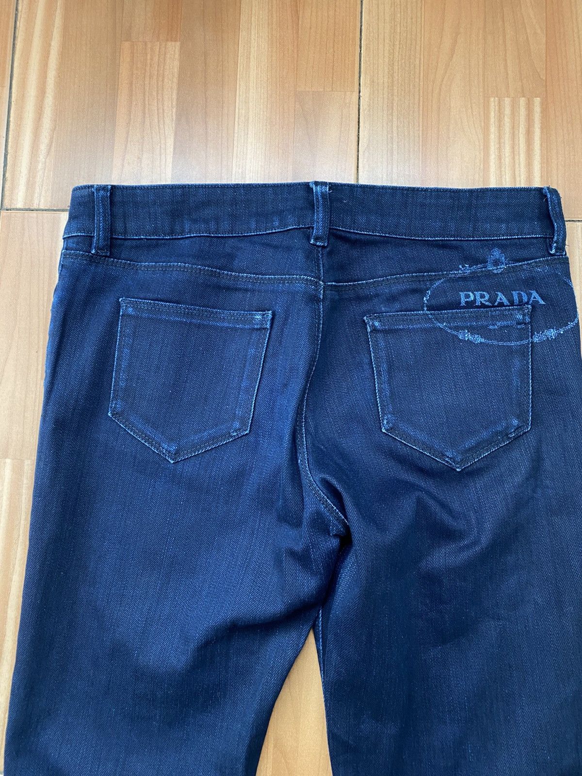 Prada PRADA Contour Fit Dark Blue Stretch Jeans Size 27 Size 27" / US 4 / IT 40 - 7 Thumbnail