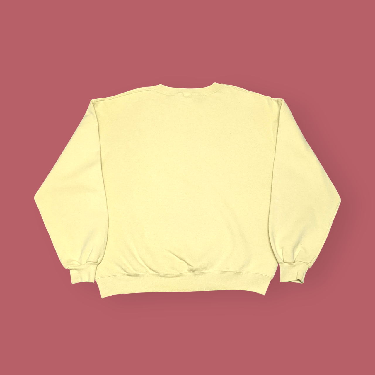 Russell Athletic × Vintage Vintage 90s Russell Athletic Mustard Blank Sweatshirt Size US L / EU 52-54 / 3 - 2 Thumbnail