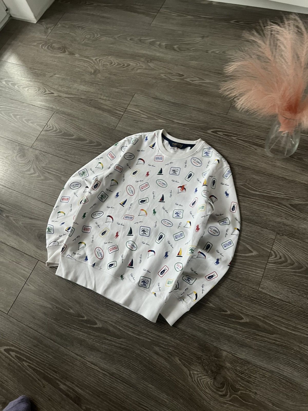 Polo Ralph Lauren × RLX Ralph Lauren ‼️Polo Ralph Lauren New Collection QR Tag Monogram Sweatshirt Size US XS / EU 42 / 0 - 4 Thumbnail