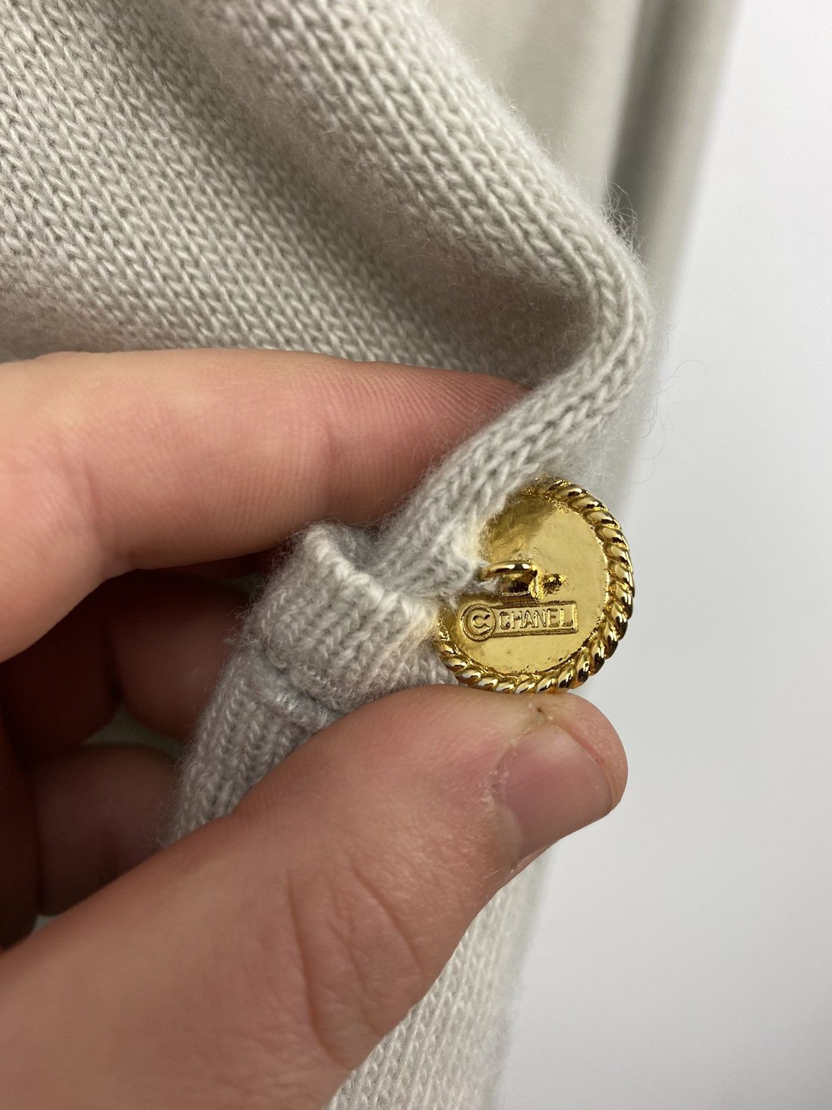 Vintage Chanel Pure Cashmere Sweater Cardigan Dior