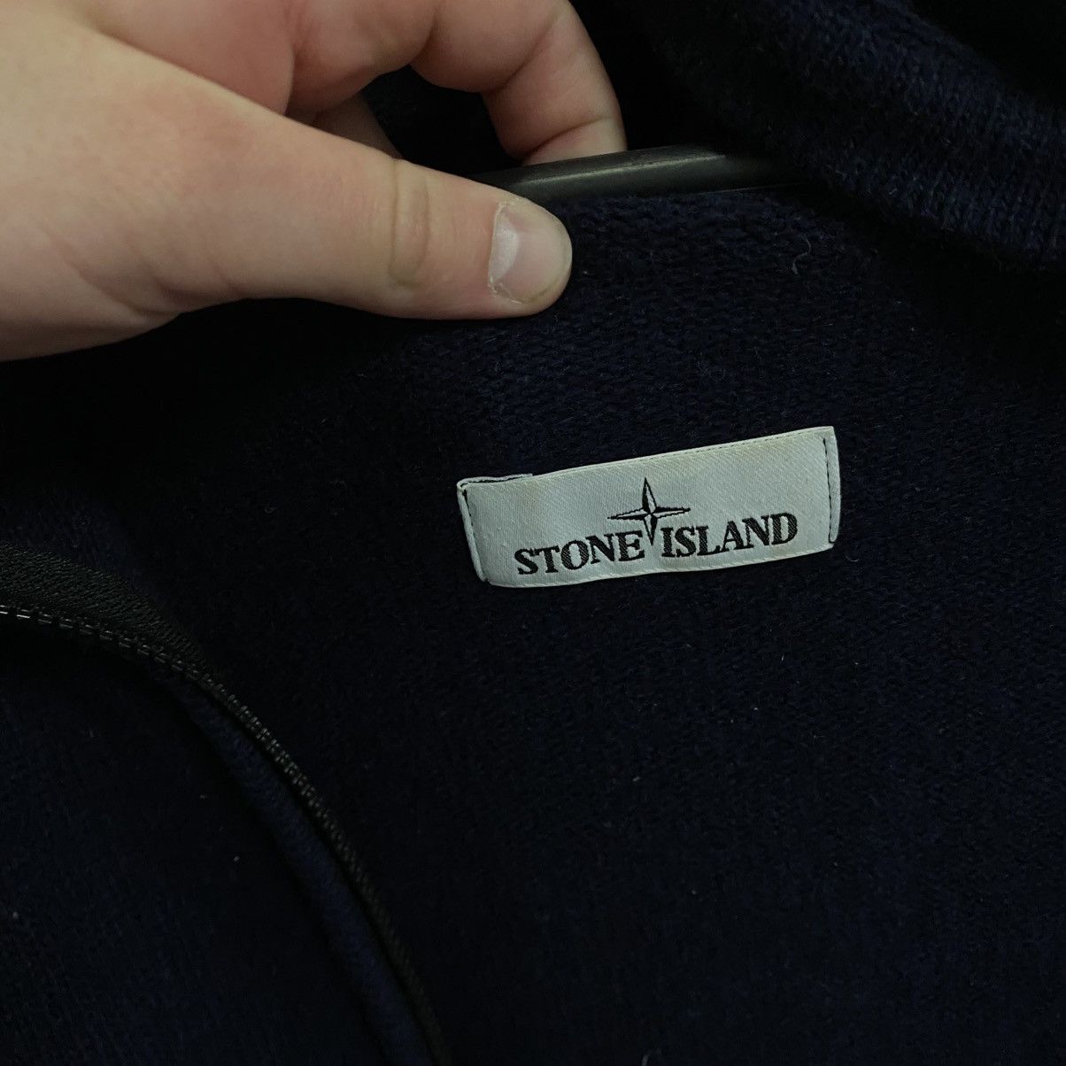 Stone Island Vintage Stone Island Wool Zip Hoodie Size US XXL / EU 58 / 5 - 12 Thumbnail