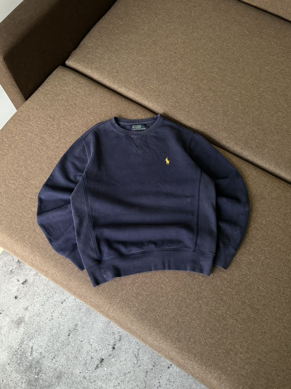 Polo Ralph Lauren × Vintage Vintage Polo Ralph Lauren Y2K faded distressed sweatshirt Size US S / EU 44-46 / 1 - 1 Thumbnail